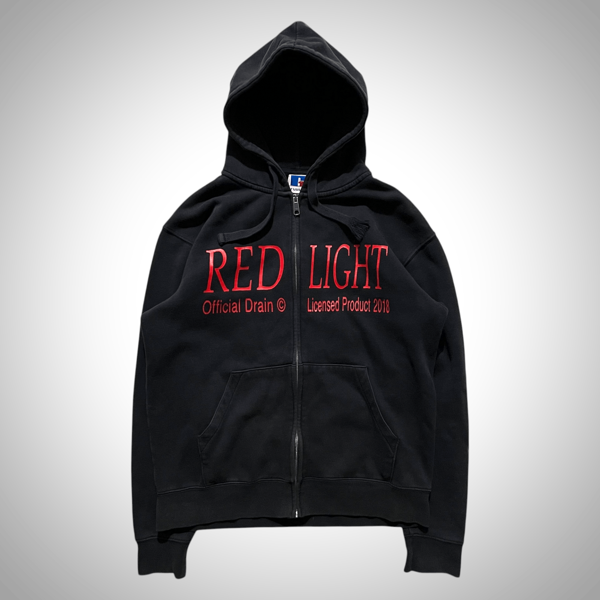 Drain Gang Bladee Red Light Zip Up Hoodie Size US M / EU 48-50 / 2 - 2 Thumbnail