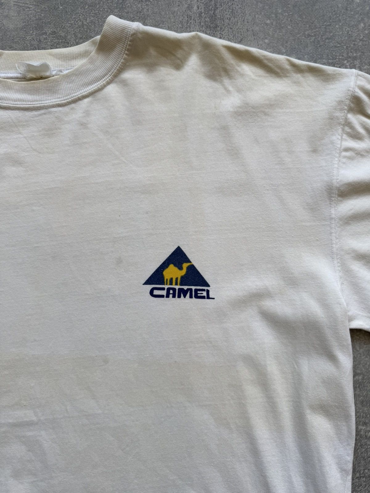 Camel × Vintage Vintage 80s Camel Tshirt Distressed Size US XL / EU 56 / 4 - 5 Thumbnail