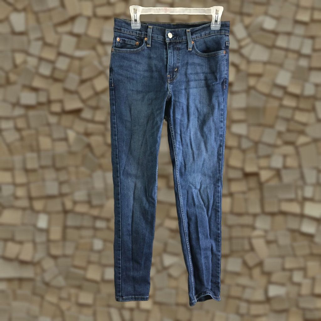 Levi's Levi's 511 Jeans Mens 29x32 Mid Rise Tapered Leg Medium Wash Blue Denim Jeans Size US 29 - 1 Thumbnail