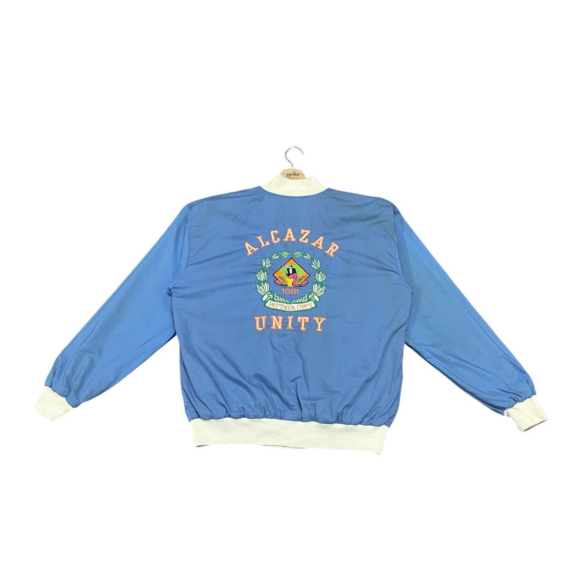 Vintage Vintage 80s Pattaya City Reversible Varsity Jacket Size US L / EU 52-54 / 3 - 1 Thumbnail