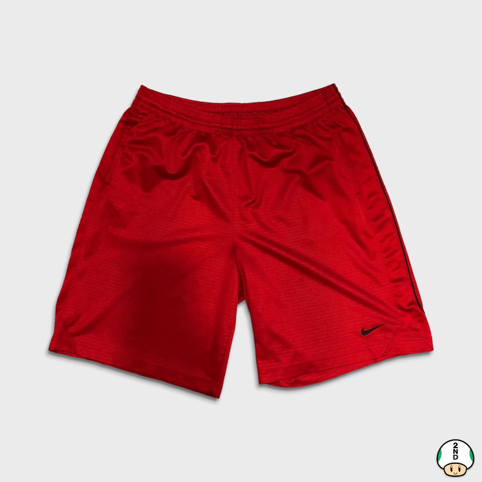 Nike × Vintage Nike Sportswear Shorts Mens 2XL Red Swoosh Pocketed Pants Size US 36 / EU 52 - 1 Thumbnail