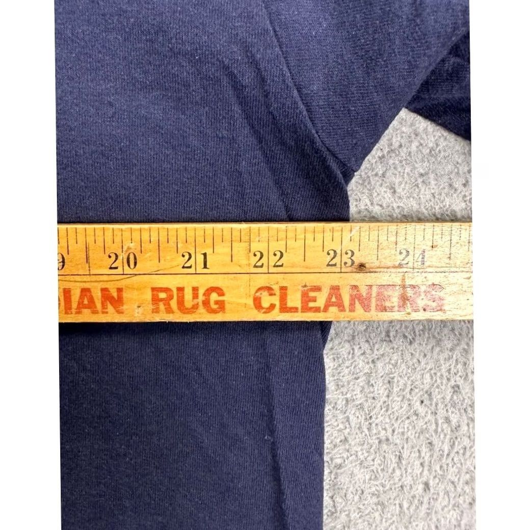 Vintage VINTAGE Famous T-Shirt Mens XL Navy Crew Neck Short Sleeve Single Stitch Made In USA 90s USA Cotton Breathable Lightweight Easy Care Size US XL / EU 56 / 4 - 7 Thumbnail