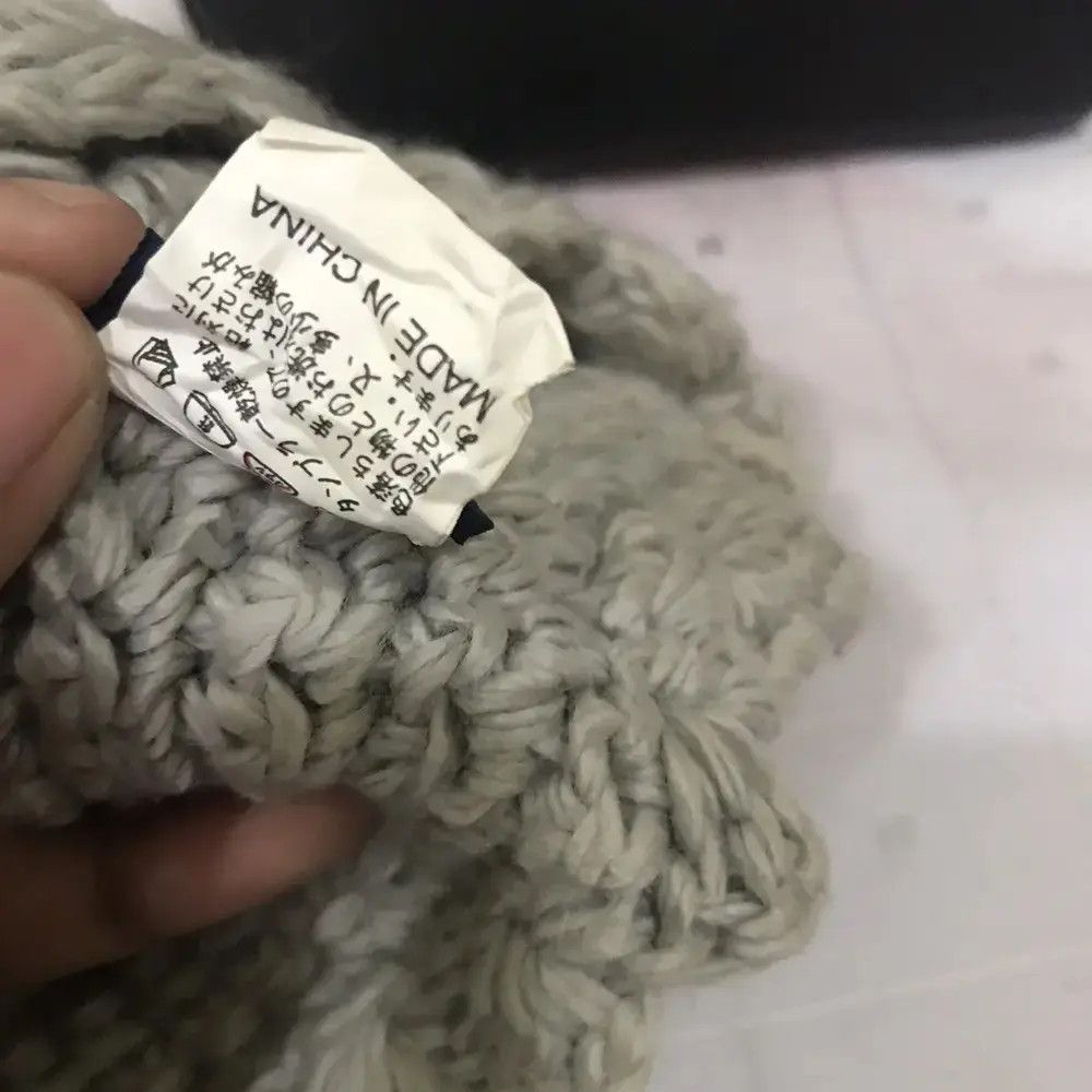 Japanese Brand × Vintage Blue Bleuet Knit Beanie Hat Size ONE SIZE - 10 Thumbnail