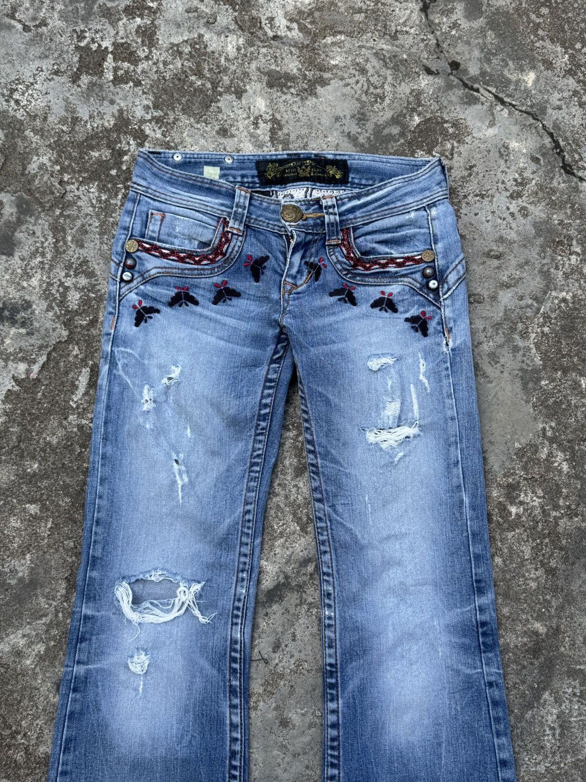 Tornado Mart Flare jeans vkei redpepper gothic Size 24" / US 00 / IT 34 - 3 Thumbnail