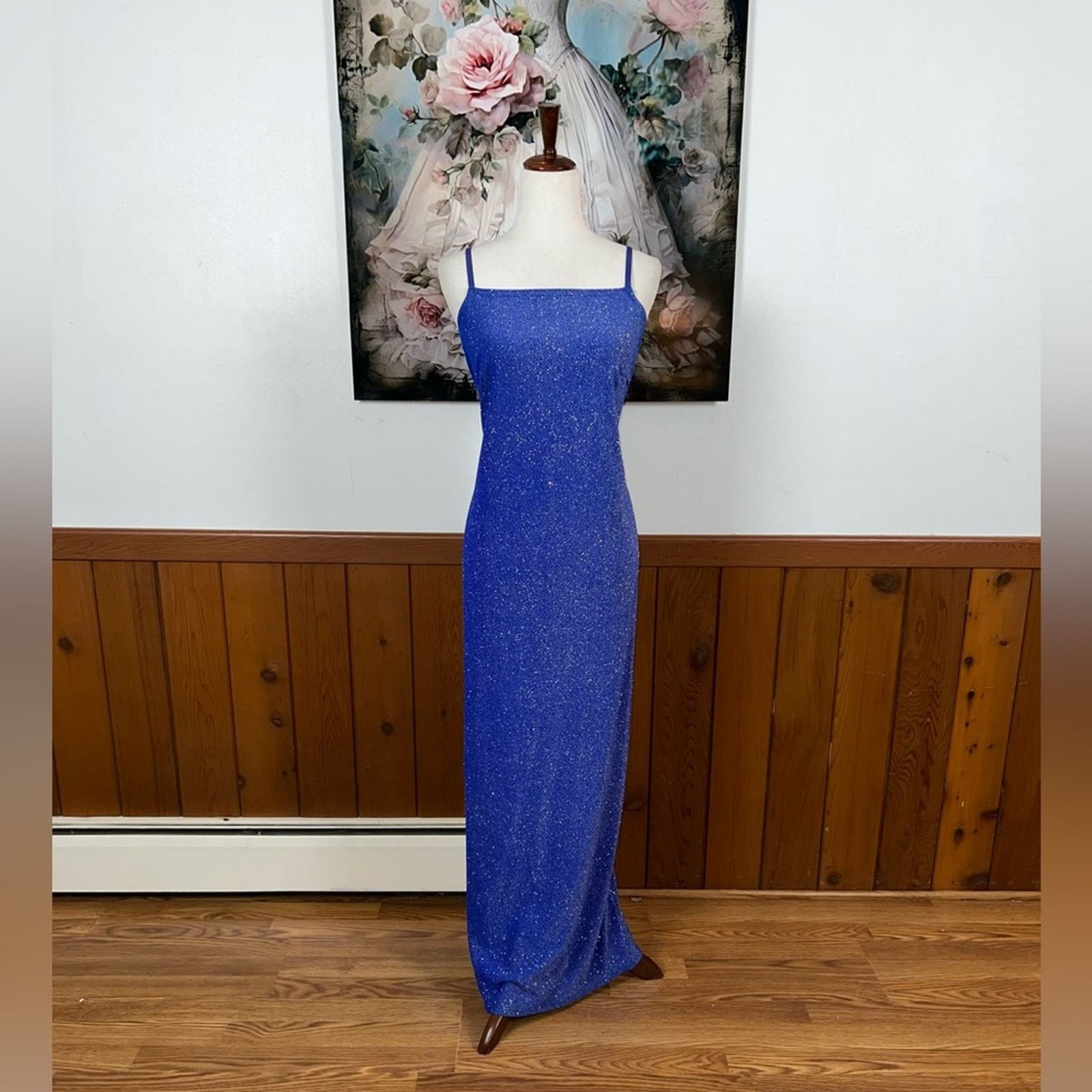 Vintage Beautiful Vintage 90s JUMP Sparkling Prom Gown! Size XL / US 12-14 / IT 48-50 - 2 Thumbnail