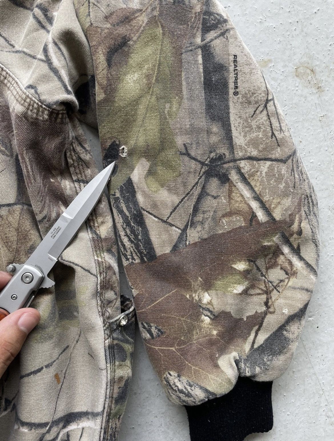 Carhartt × Vintage Vintage Crazy Rare 90's Camo Boxy Carhartt Style Jacket Size US M / EU 48-50 / 2 - 16 Thumbnail