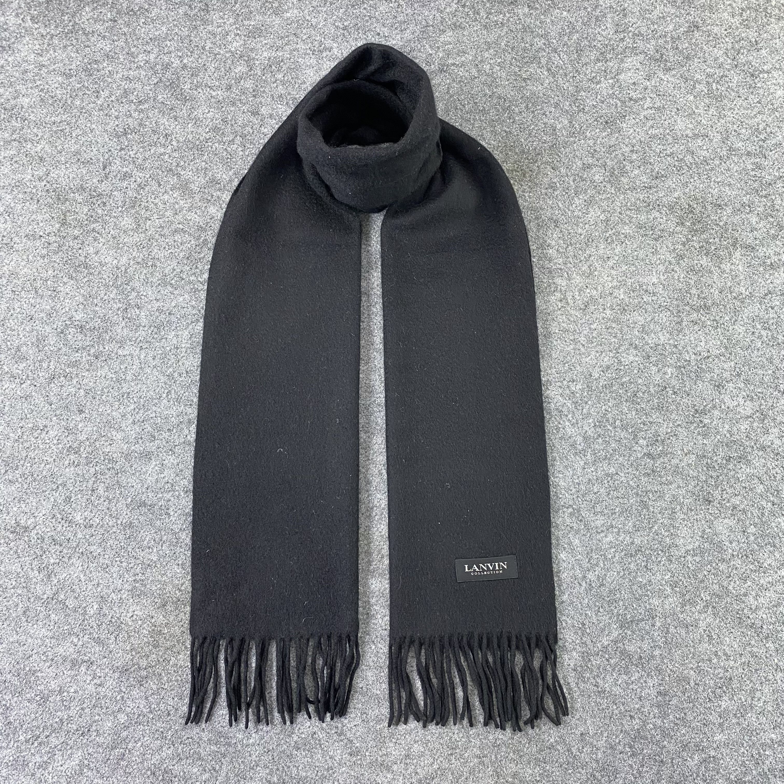 Lanvin Lanvin Black Scarf / Muffler / Neckwear T1162 Size ONE SIZE - 1 Thumbnail
