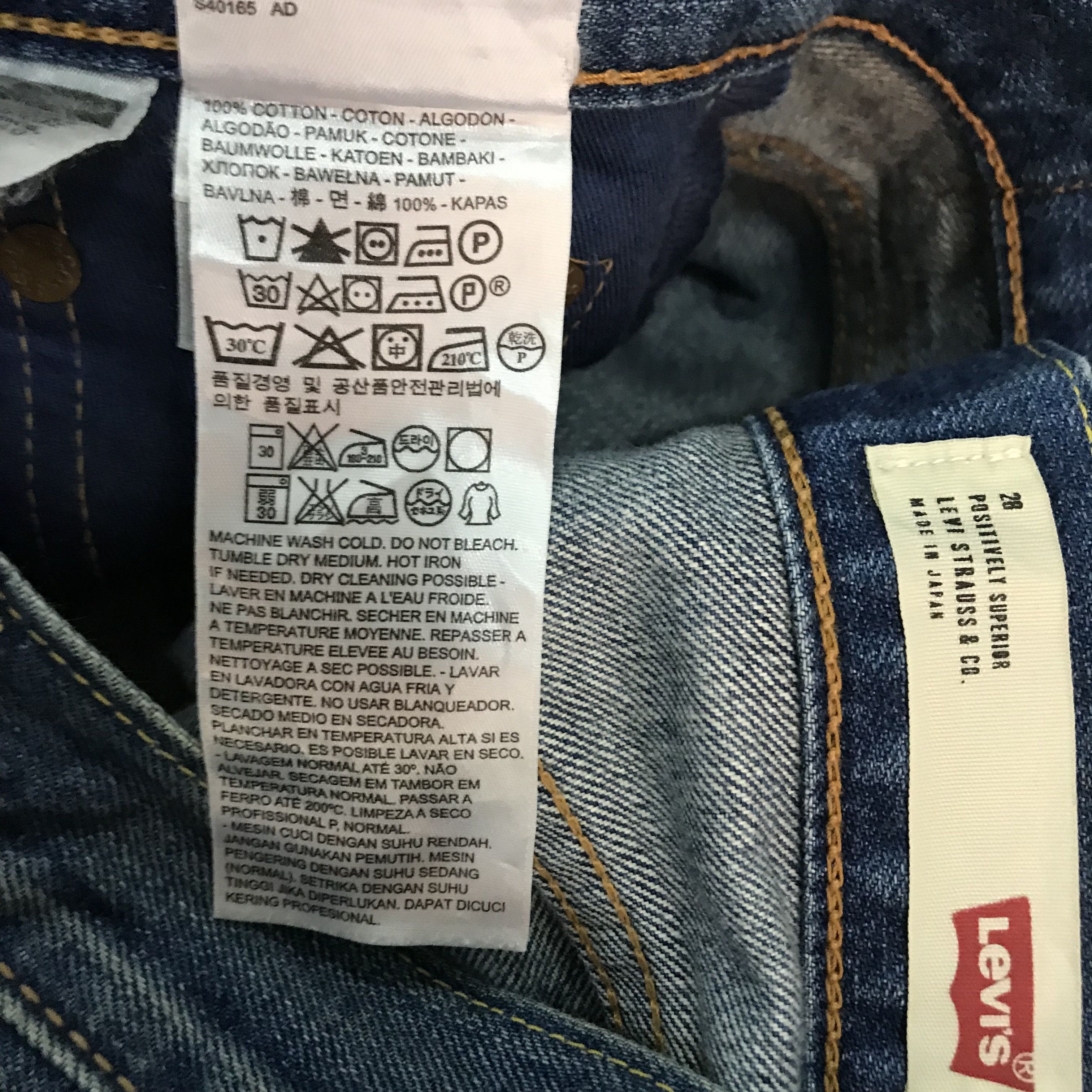 Levi's Vintage Levi’s 513 Straight Slim Distressed Faded Blue Jeans Size US 28 / EU 44 - 13 Thumbnail