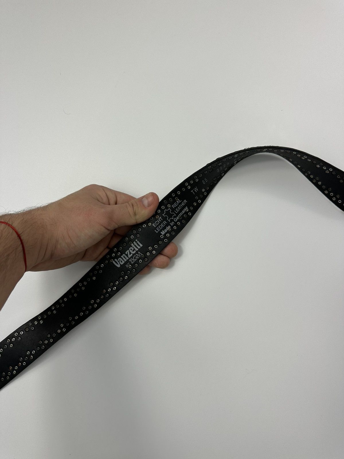 Japanese Brand Vanzetti Diesel Style Leather Belt Y2K Made In Germany Size ONE SIZE - 9 Thumbnail