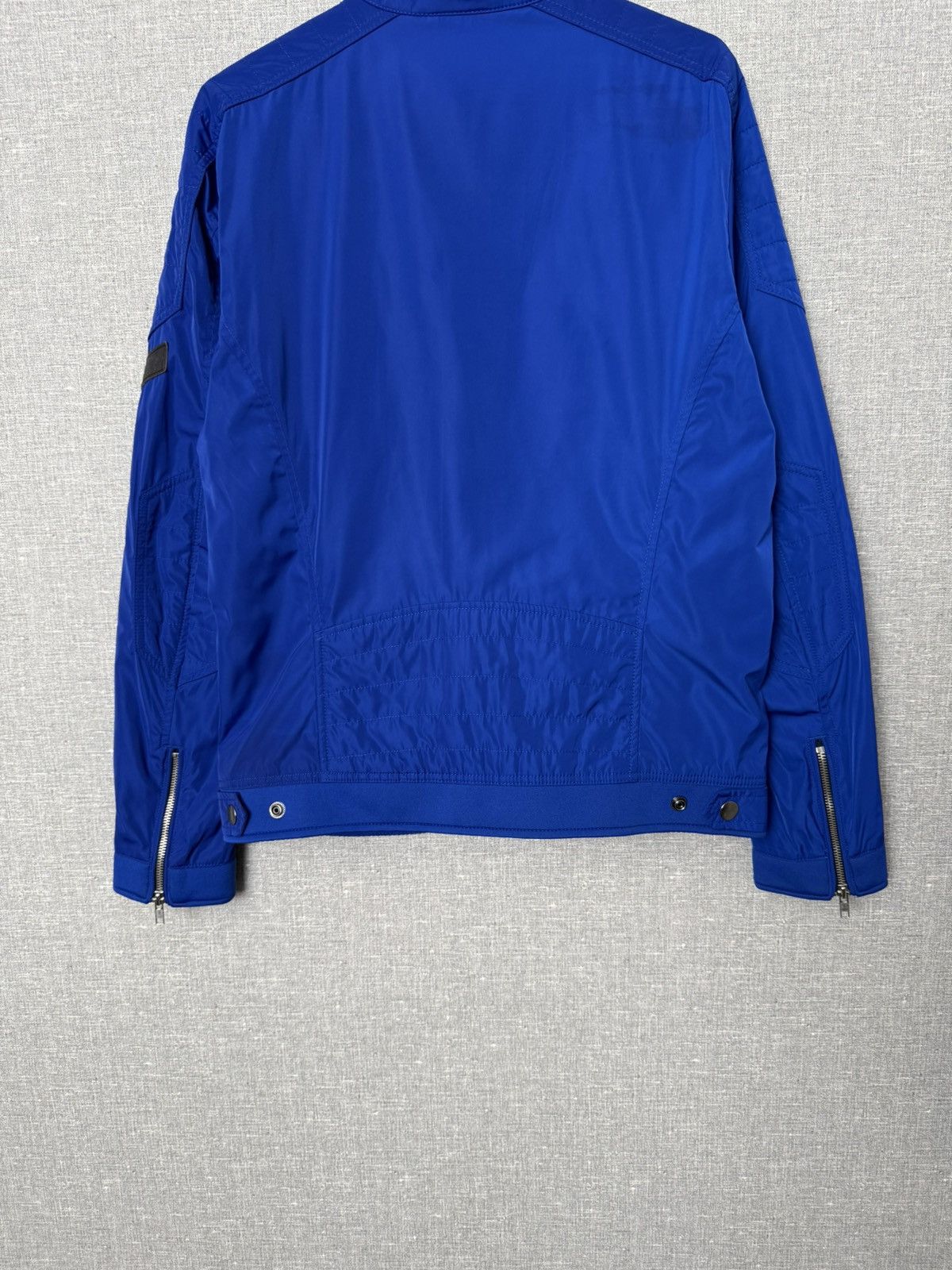 Diesel Diesel Blue Nylon Bomber Jacket Men’s Size M with Logo Patch Size US M / EU 48-50 / 2 - 15 Thumbnail