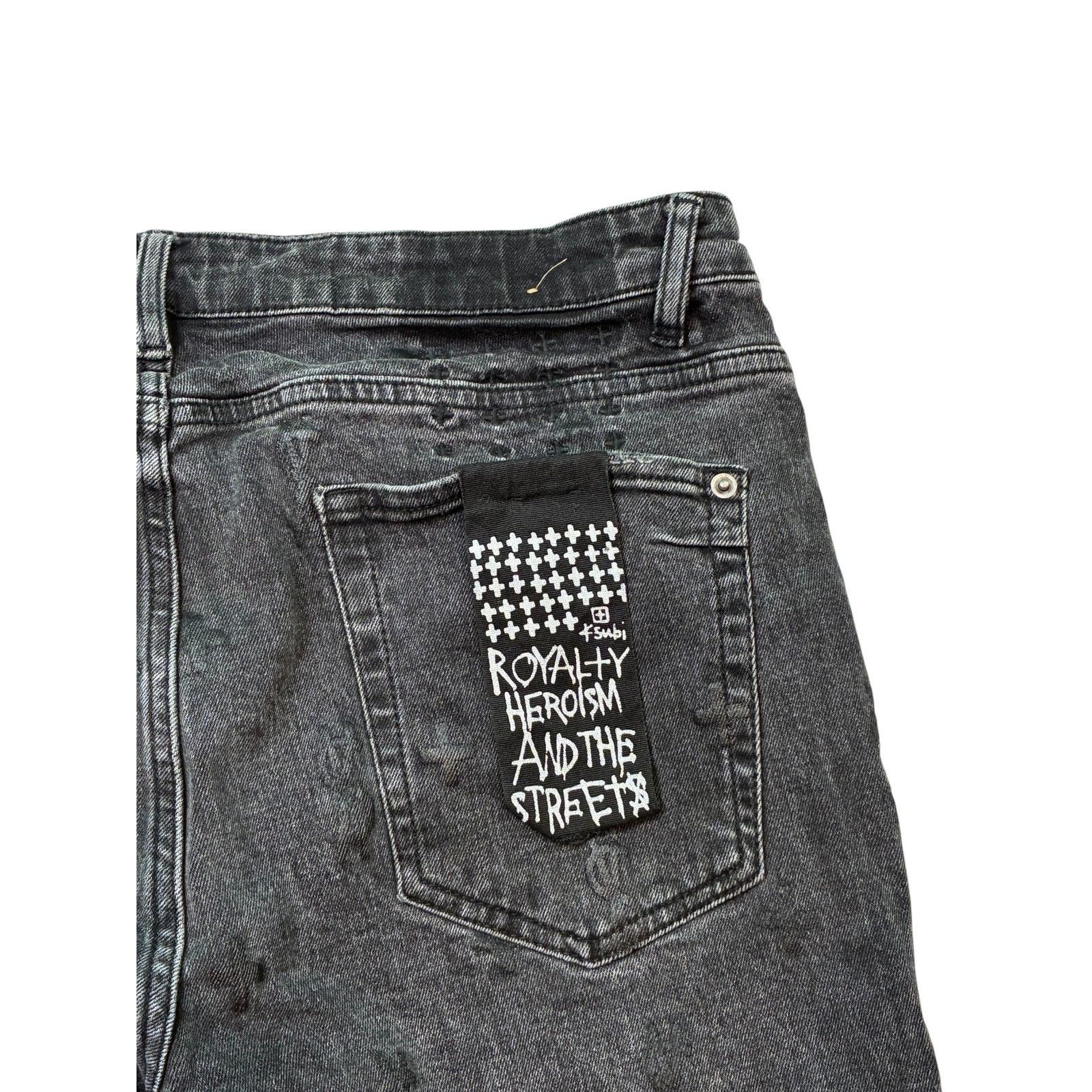 Ksubi Ksubi Grey Jeans Size US XL / EU 56 / 4 - 2 Thumbnail