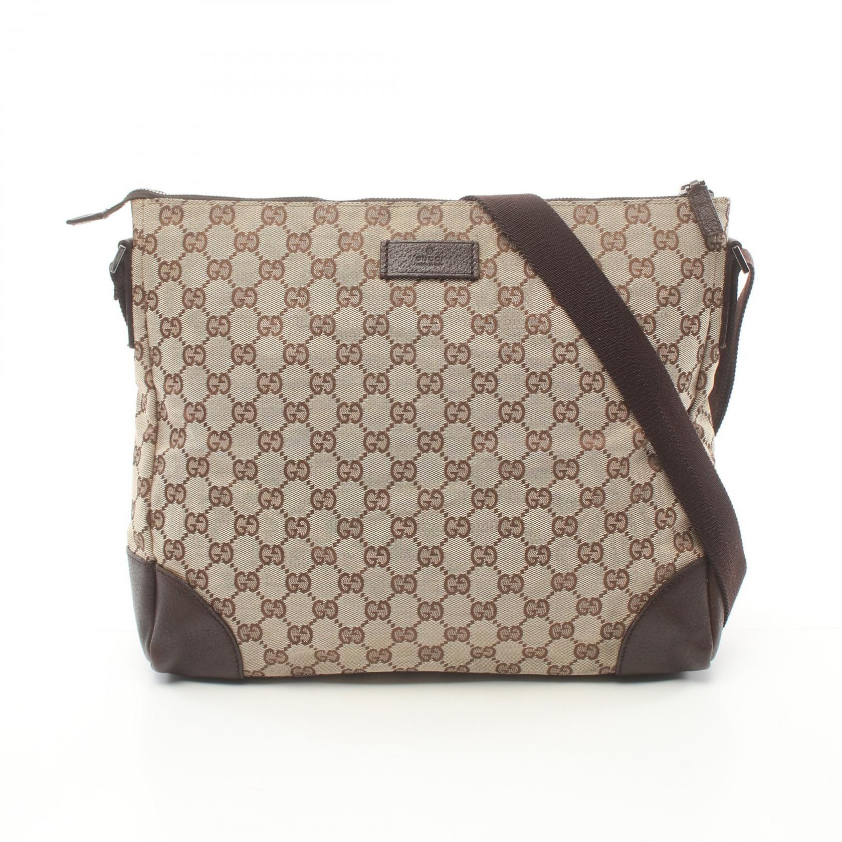 Gucci Gucci GG Canvas Crossbody Bag Canvas Crossbody Bag 110054 in Very Good Condition Size ONE SIZE - 1 Thumbnail
