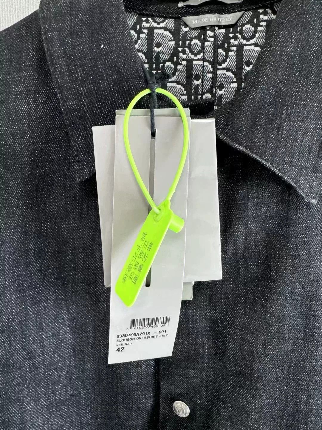 Dior Dior SS22 Oblique Lined Denim Overshirt Size US XS / EU 42 / 0 - 4 Thumbnail