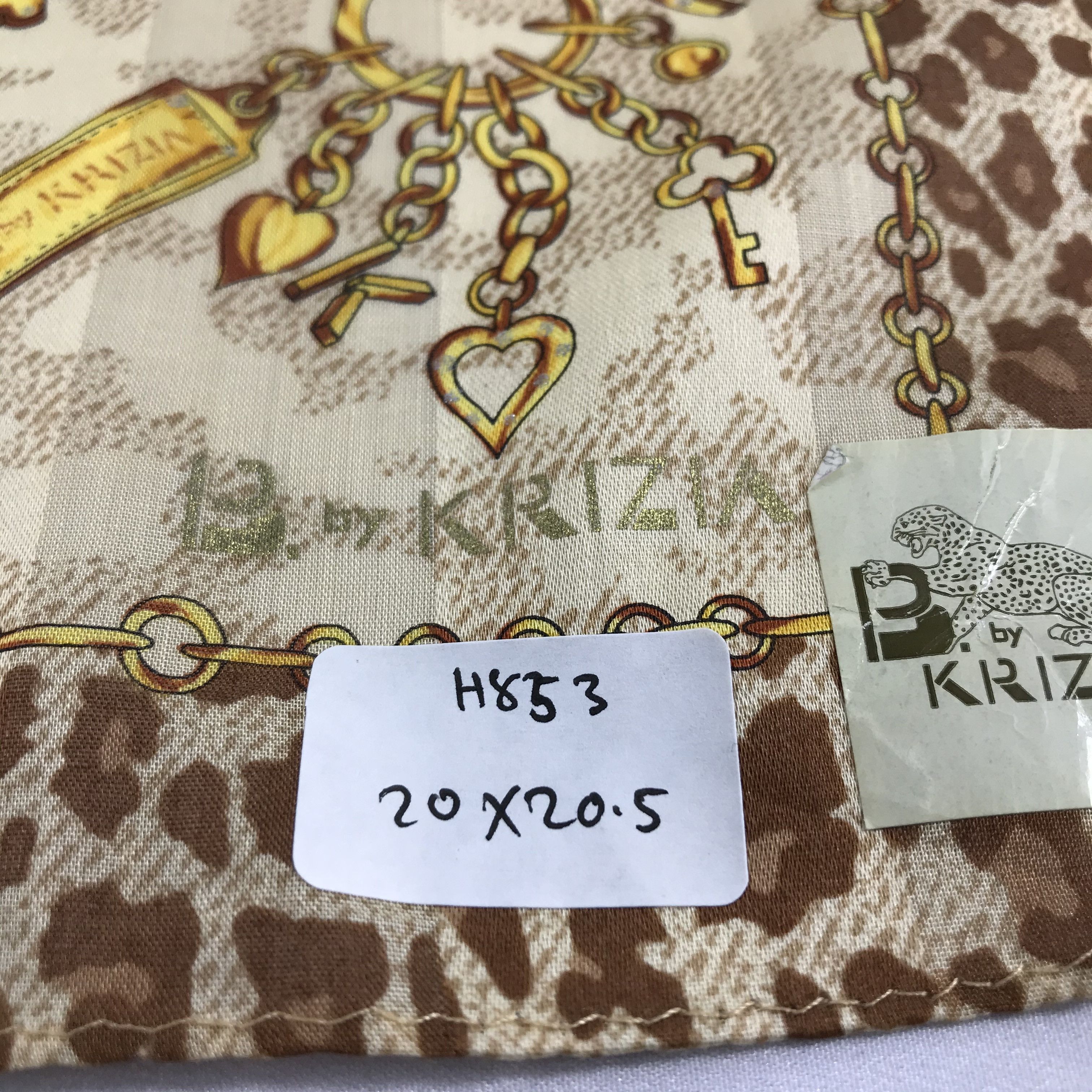 Krizia Uomo Krizia Uomo Leopard Handkerchief Neckerchief Bandana H853 Size ONE SIZE - 6 Thumbnail