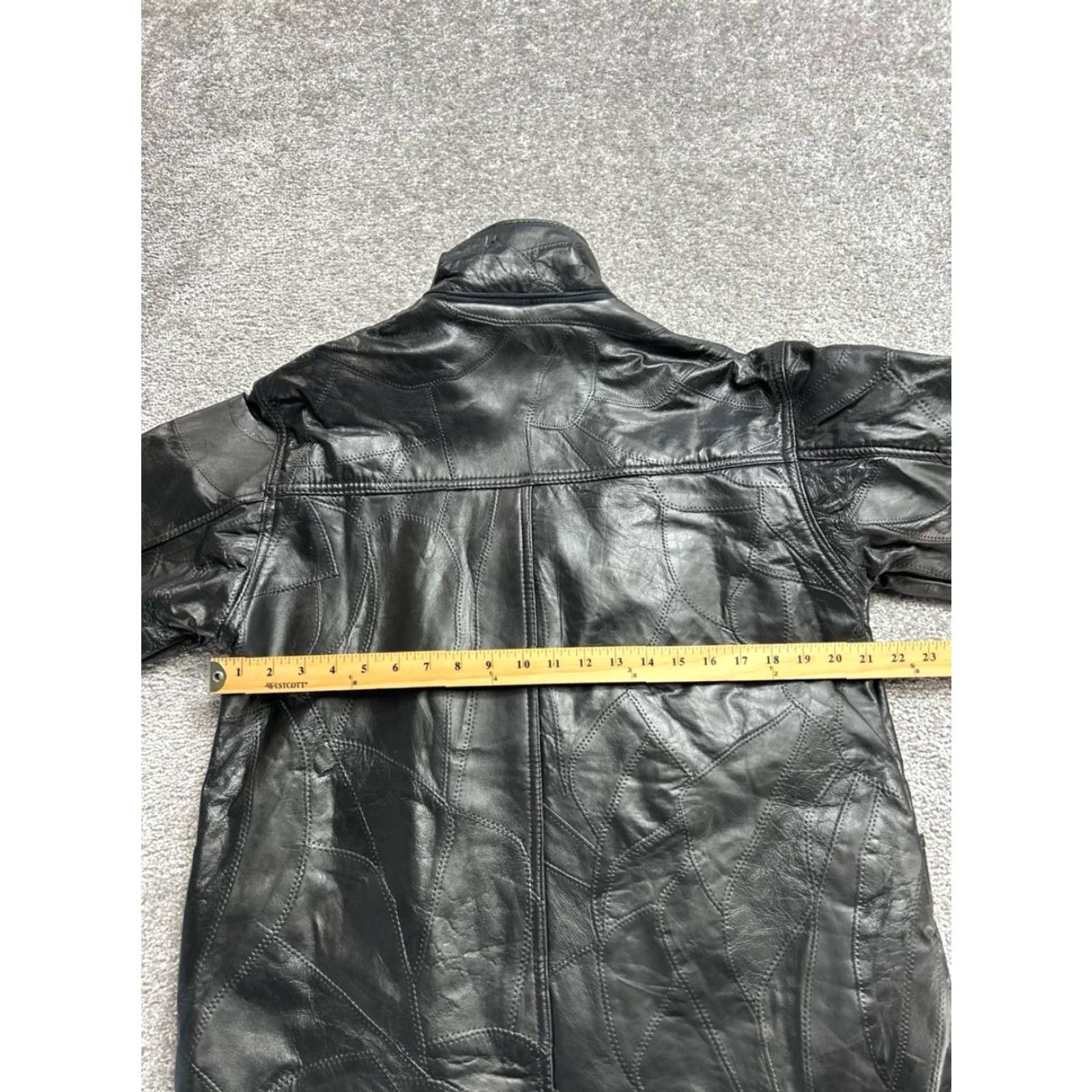 Vintage Vtg Anthony Richards Leather Jacket Womens M Black Patchwork Size M / US 6-8 / IT 42-44 - 5 Thumbnail