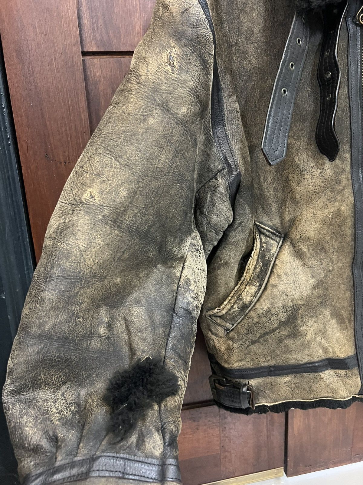 Vintage Avirex B3 Sheep Skin US Army Force Jacket