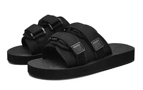 Vintage Unbranded Double Strap Sandal Slides Size US 10 / EU 43 - 2 Thumbnail