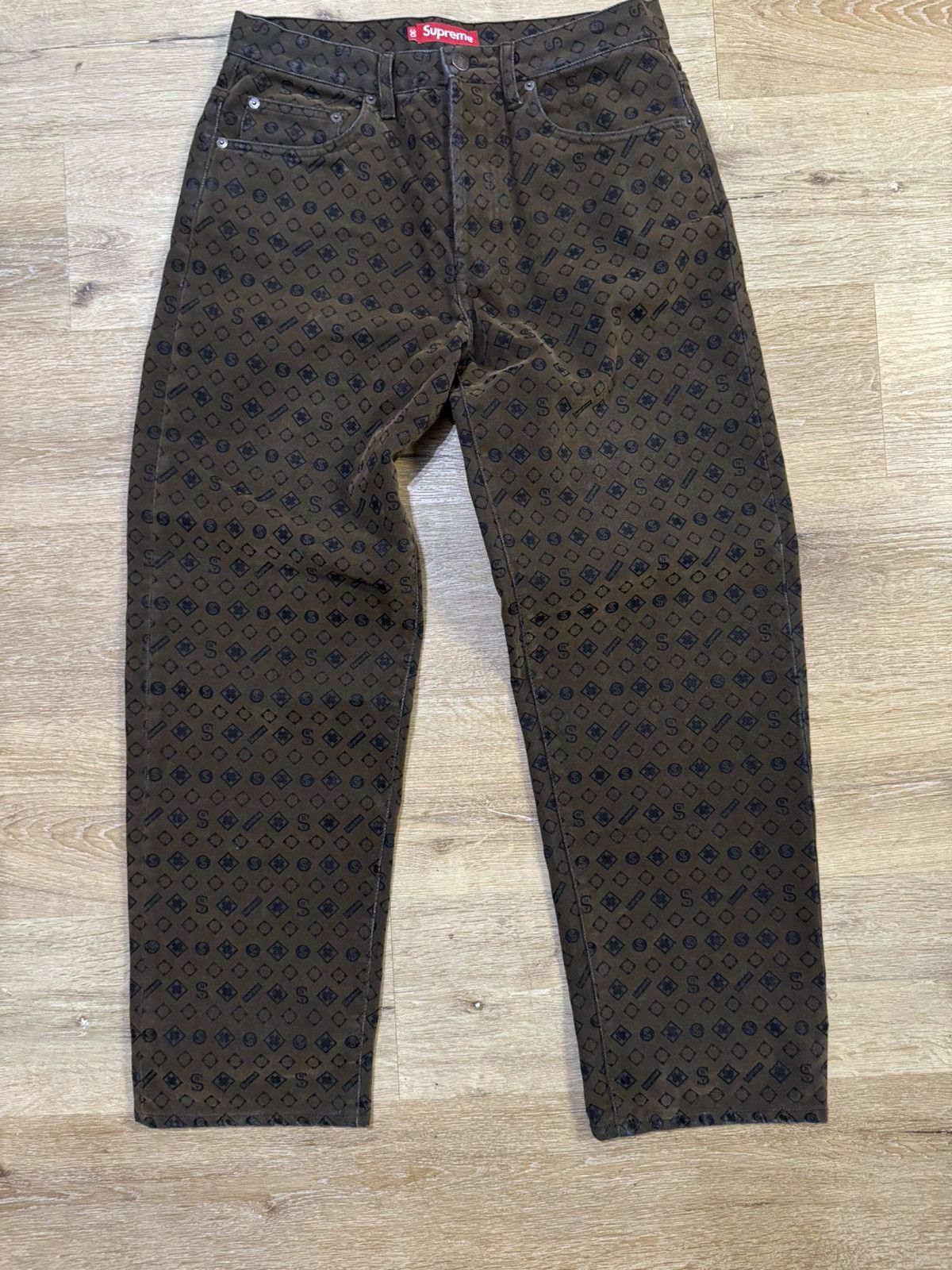 Supreme Flocked Loose Fit Jean (FW24) - $188