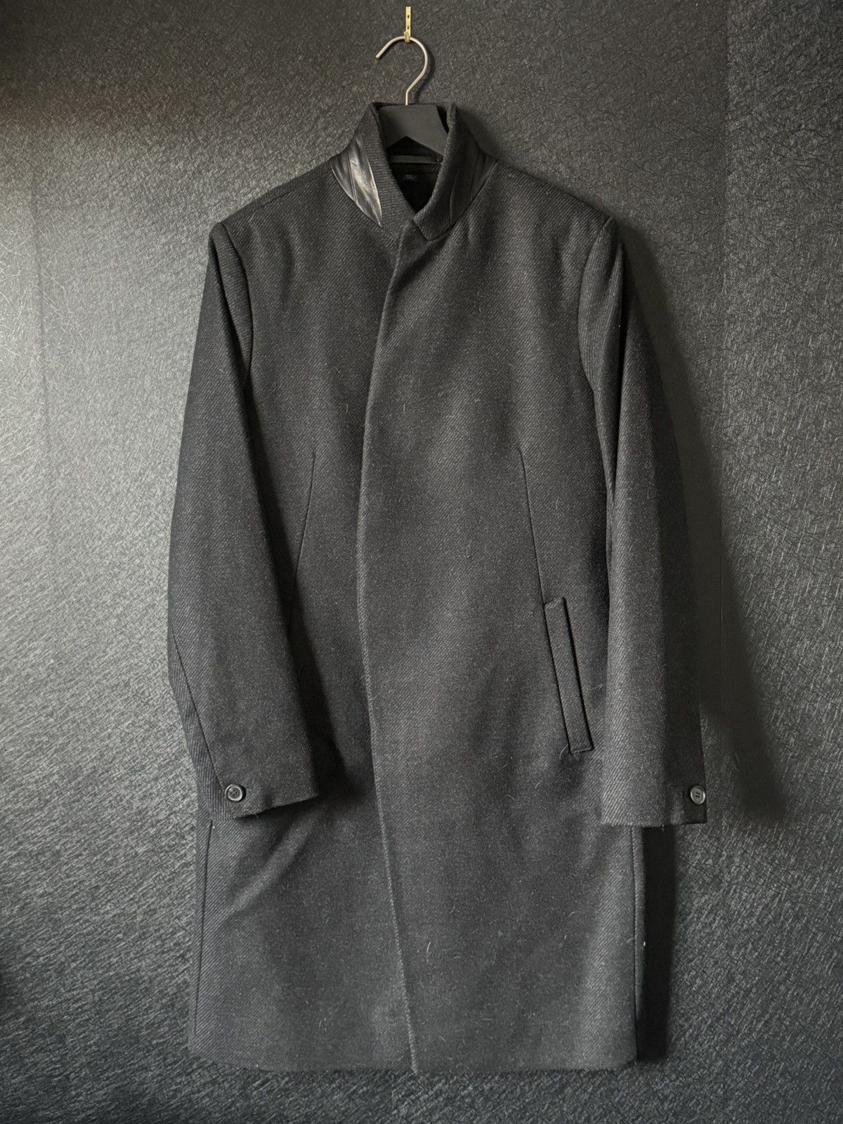Allsaints All Saints Lovell Woolen-Twill Coat (New/Unworn) Size US M / EU 48-50 / 2 - 1 Thumbnail