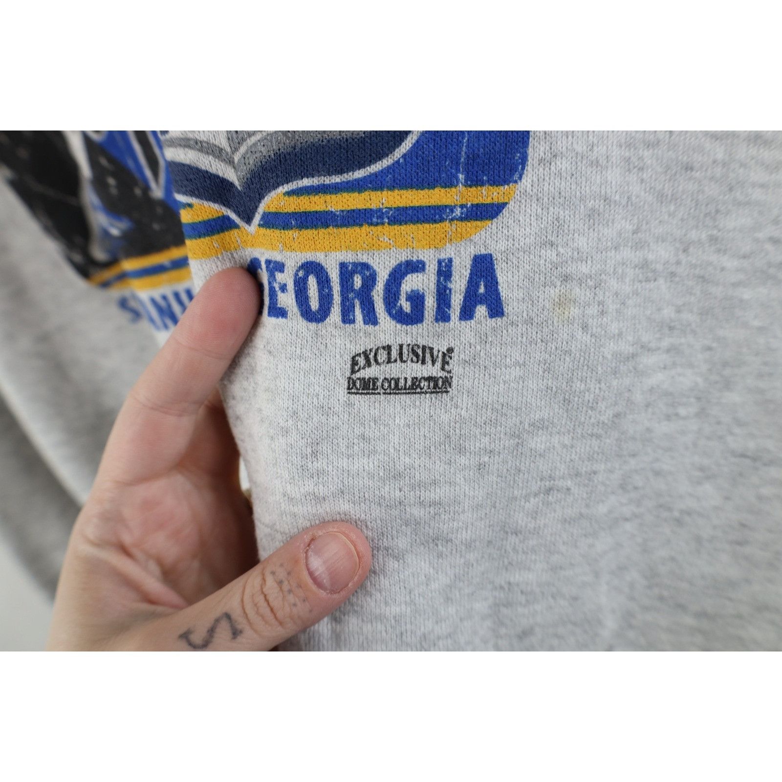 Vintage Vintage 2000 Super Bowl Champs St Louis Rams Sweatshirt Size US XL / EU 56 / 4 - 5 Thumbnail
