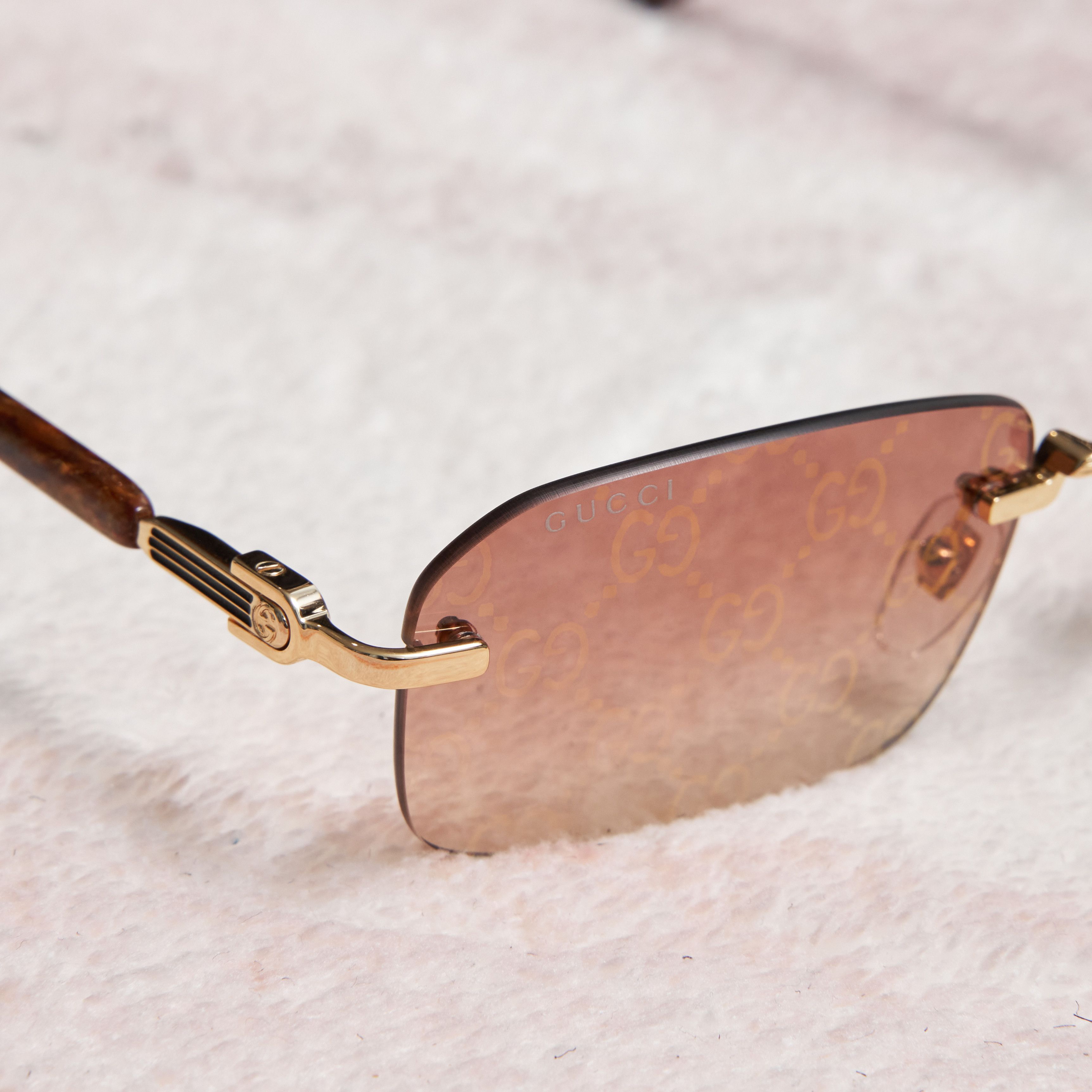Gucci GUCCI GG1221S 004 Sunglasses RED/GOLD Size ONE SIZE - 4 Thumbnail