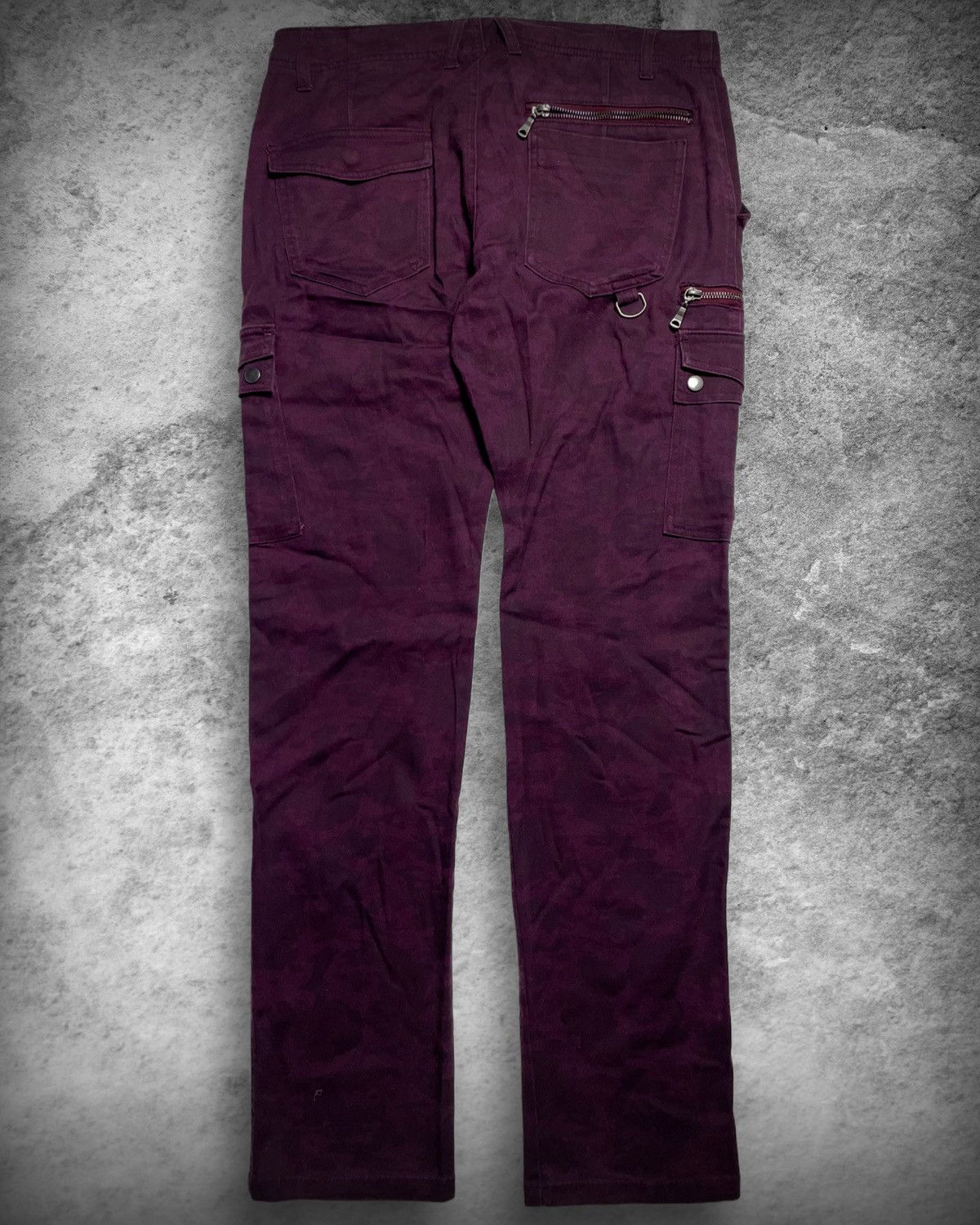 semanticdesign Semantic Design Burgundy Cargo Utility Pants – Size L (W33) Size US 33 - 7 Thumbnail