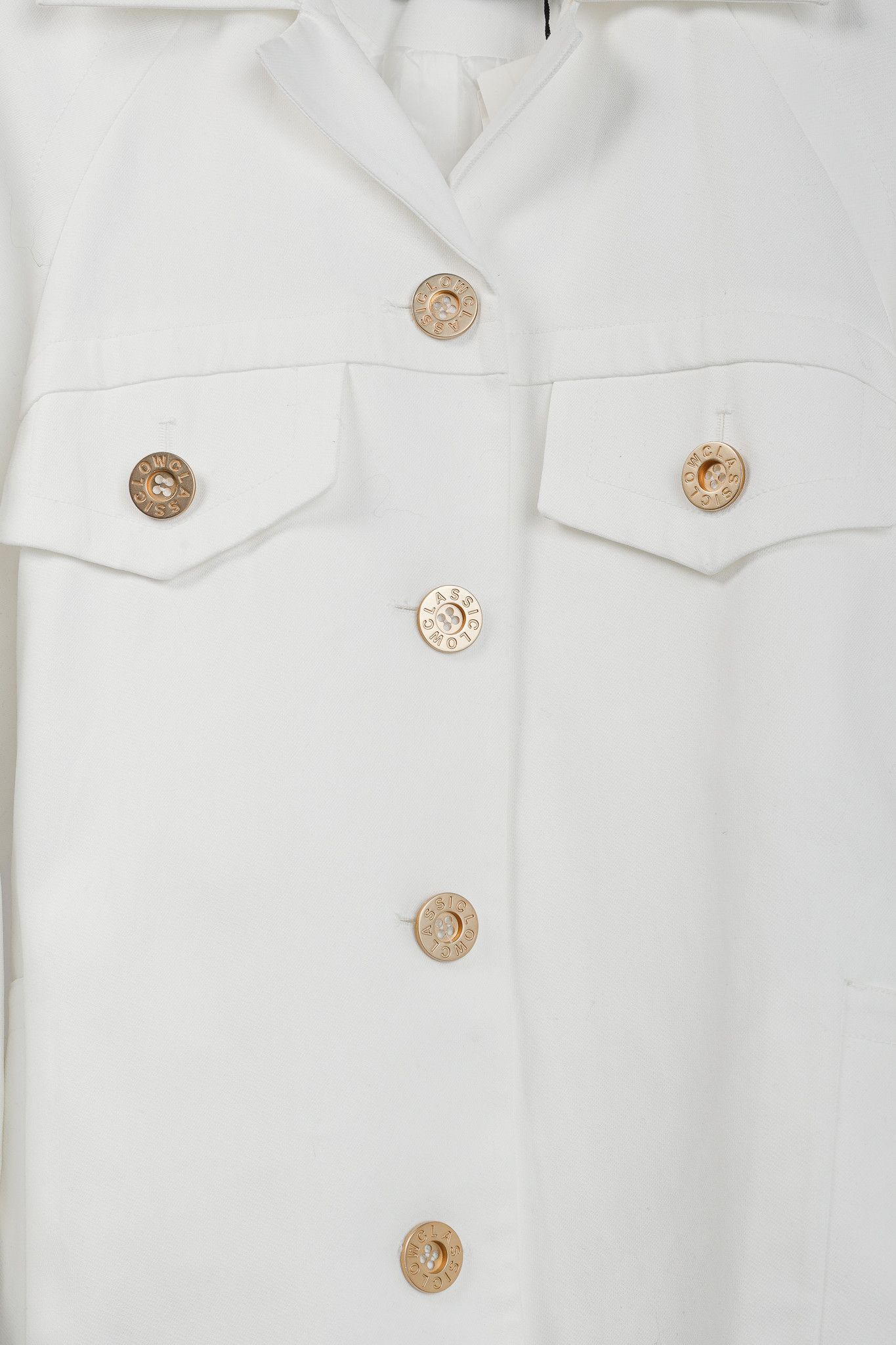 LOW CLASSIC Low Classic White 22PF Down Pocket Cotton-Blend Jacket Size XS / US 0-2 / IT 36-38 - 8 Thumbnail