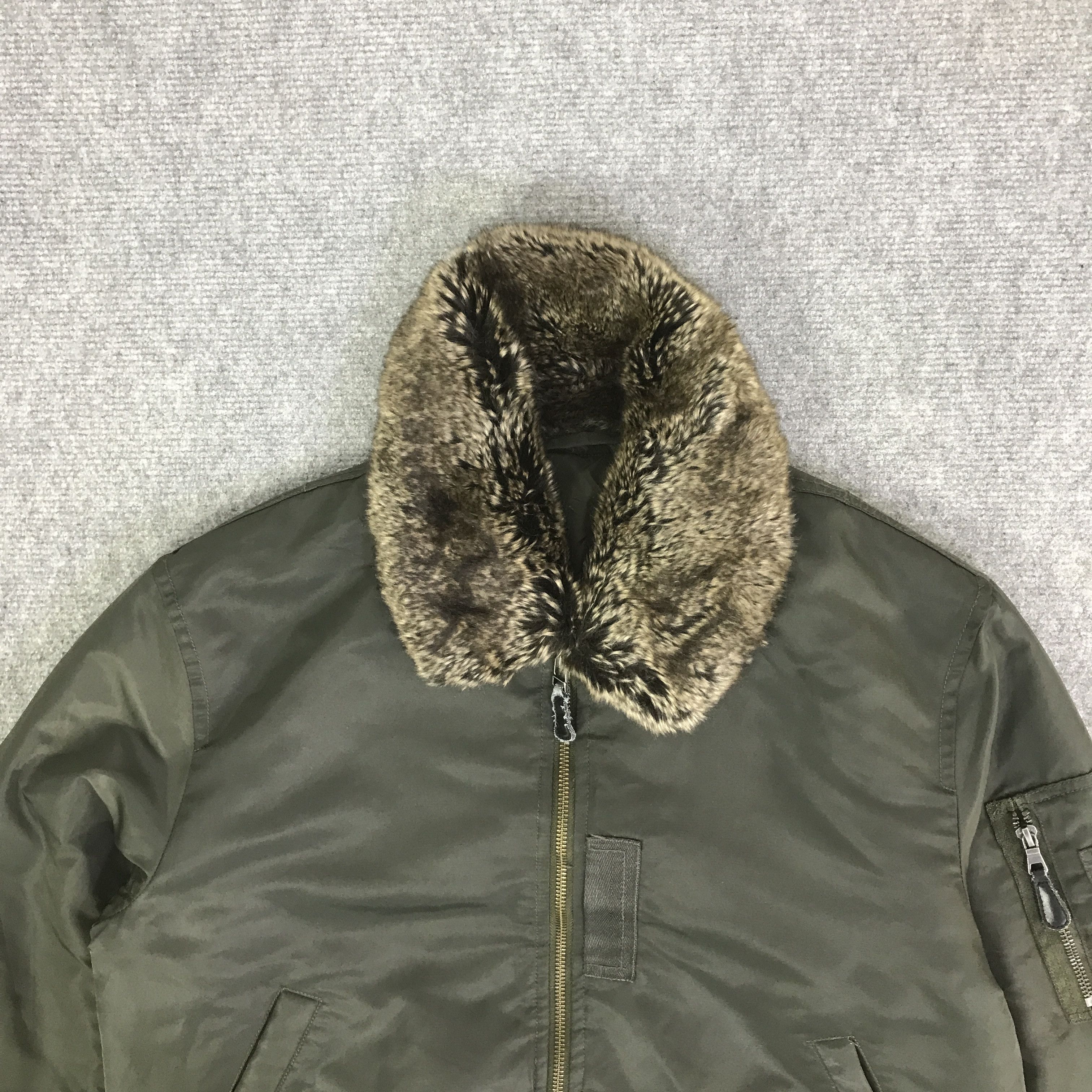 Japanese Brand JAPANESE BRAND GU FUR COLLAR BOMBER JACKET K99B4 Size US L / EU 52-54 / 3 - 2 Thumbnail