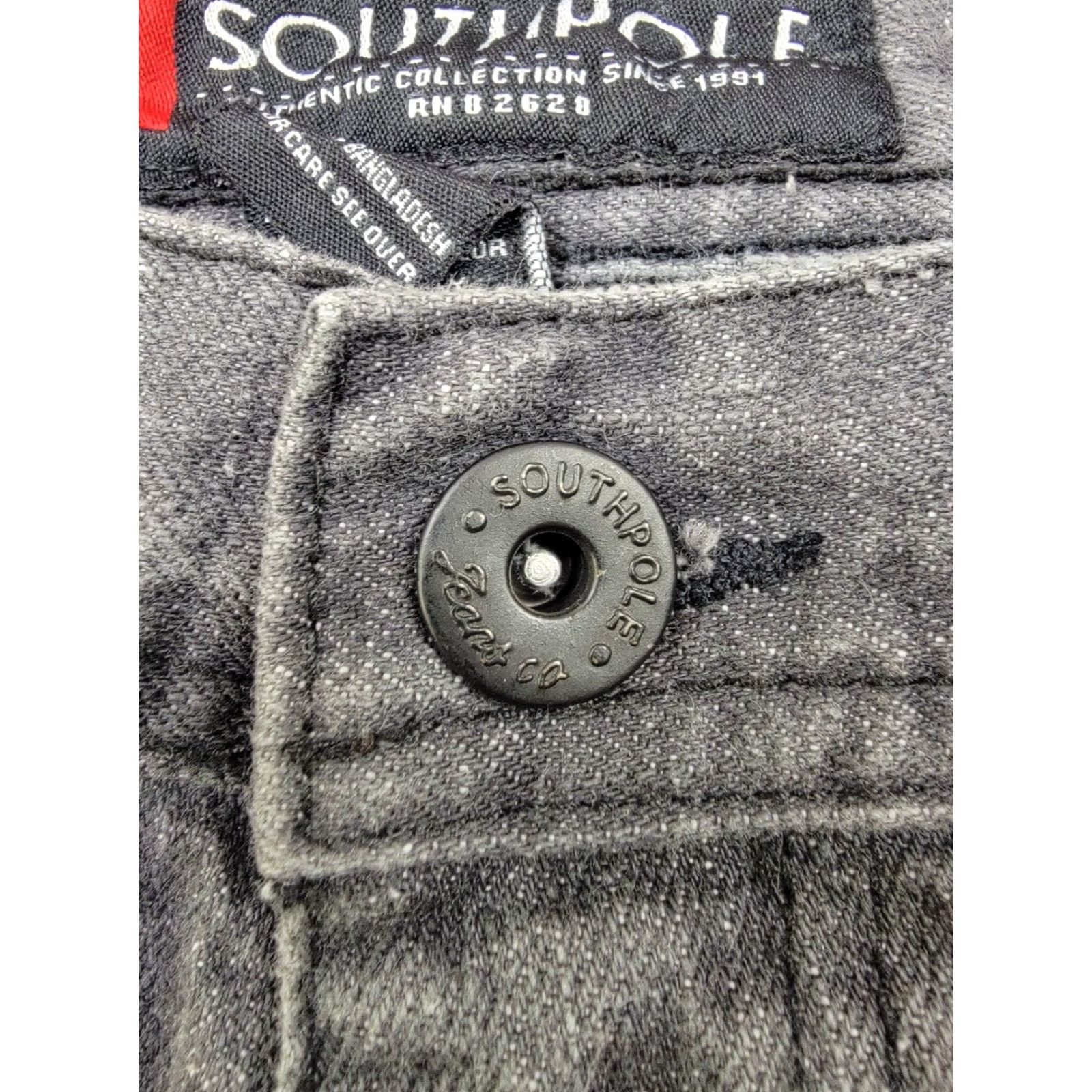 Southpole Southpole Jeans Shorts Mens 36 Black Gray Distressed Denim Collection Bermuda 90s Hip Hop Mens Size US 36 / EU 52 - 7 Thumbnail