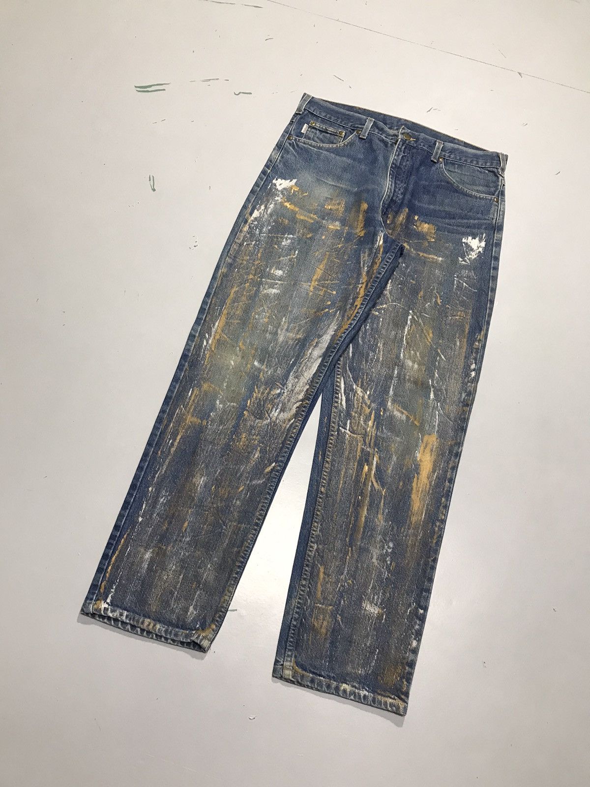 Carhartt Vintage carhartt B14 DST painted denim Size US 36 / EU 52 - 3 Thumbnail