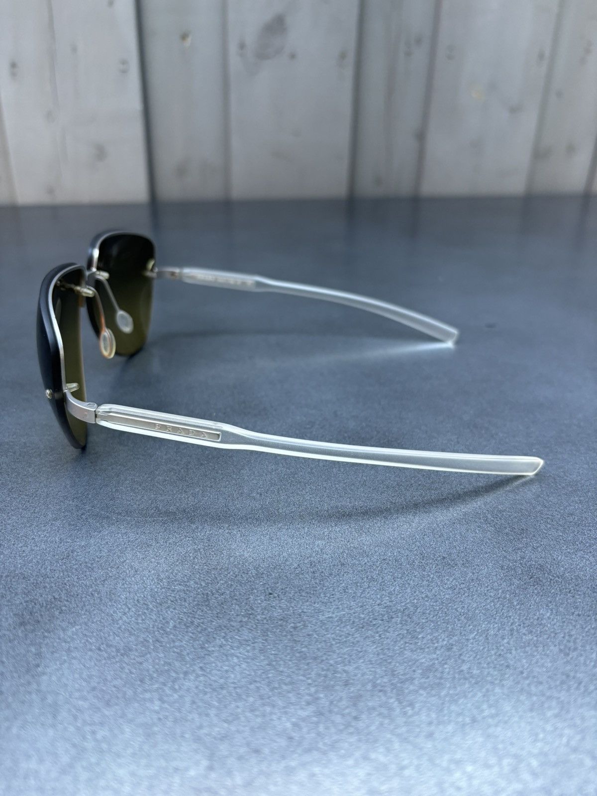 Prada × Vintage S/S 2000 Prada Sunglasses SPR 73A Rimless Vintage Prada Y2K Size ONE SIZE - 10 Thumbnail