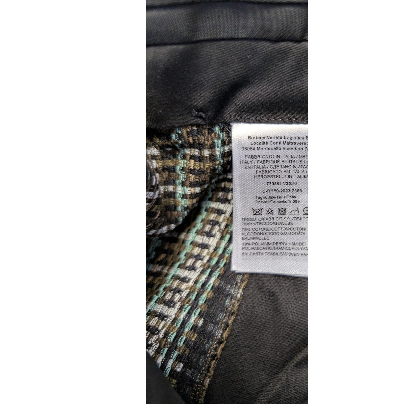 Bottega Veneta o1rshd1 Cotton Check Tailored Trousers Pants in Multicolor Size US 34 / EU 50 - 17 Thumbnail