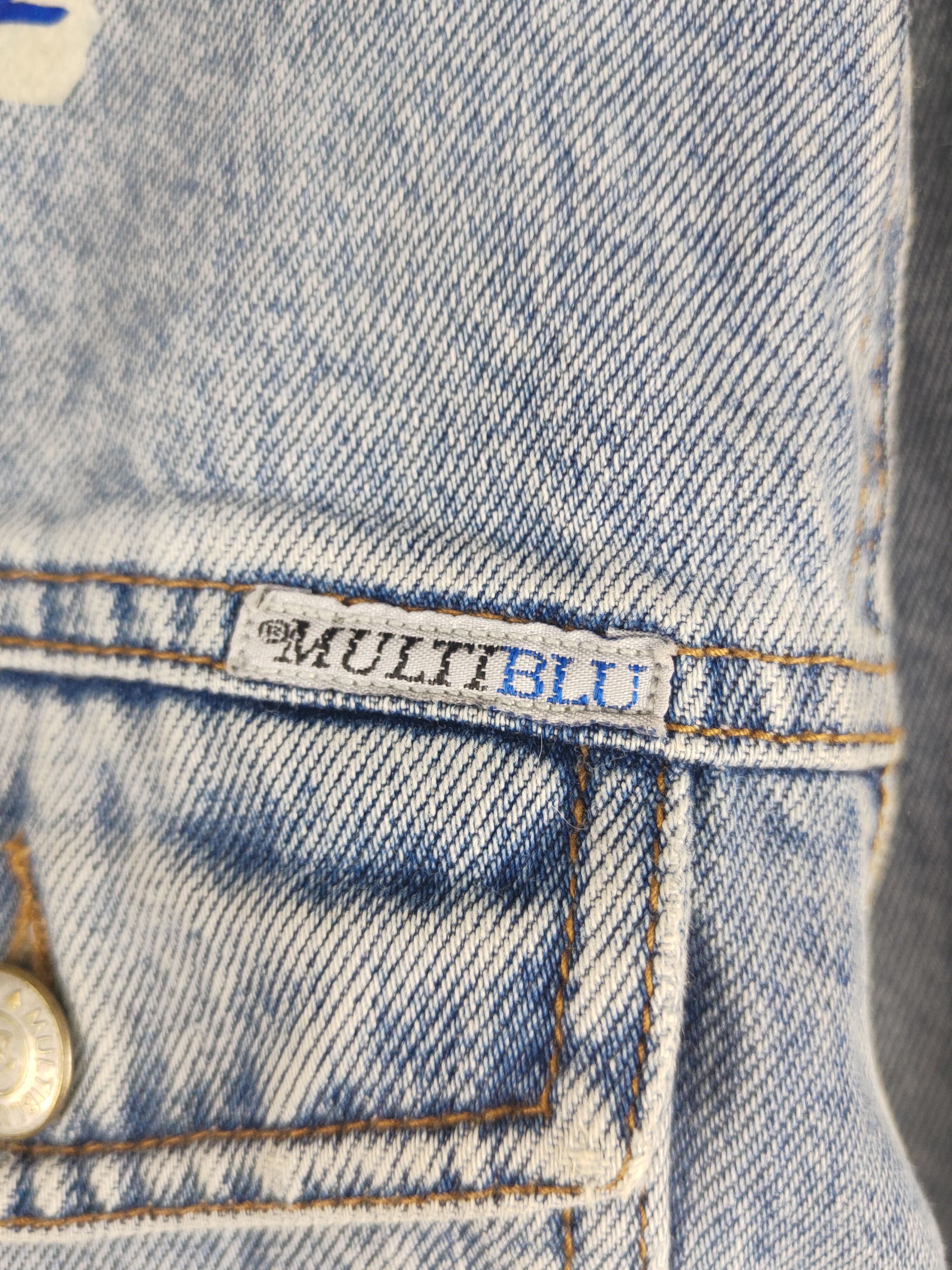 Japanese Brand DL Multiblue Light Blue Denim Jackets #5702T Size L / US 10 / IT 46 - 6 Thumbnail