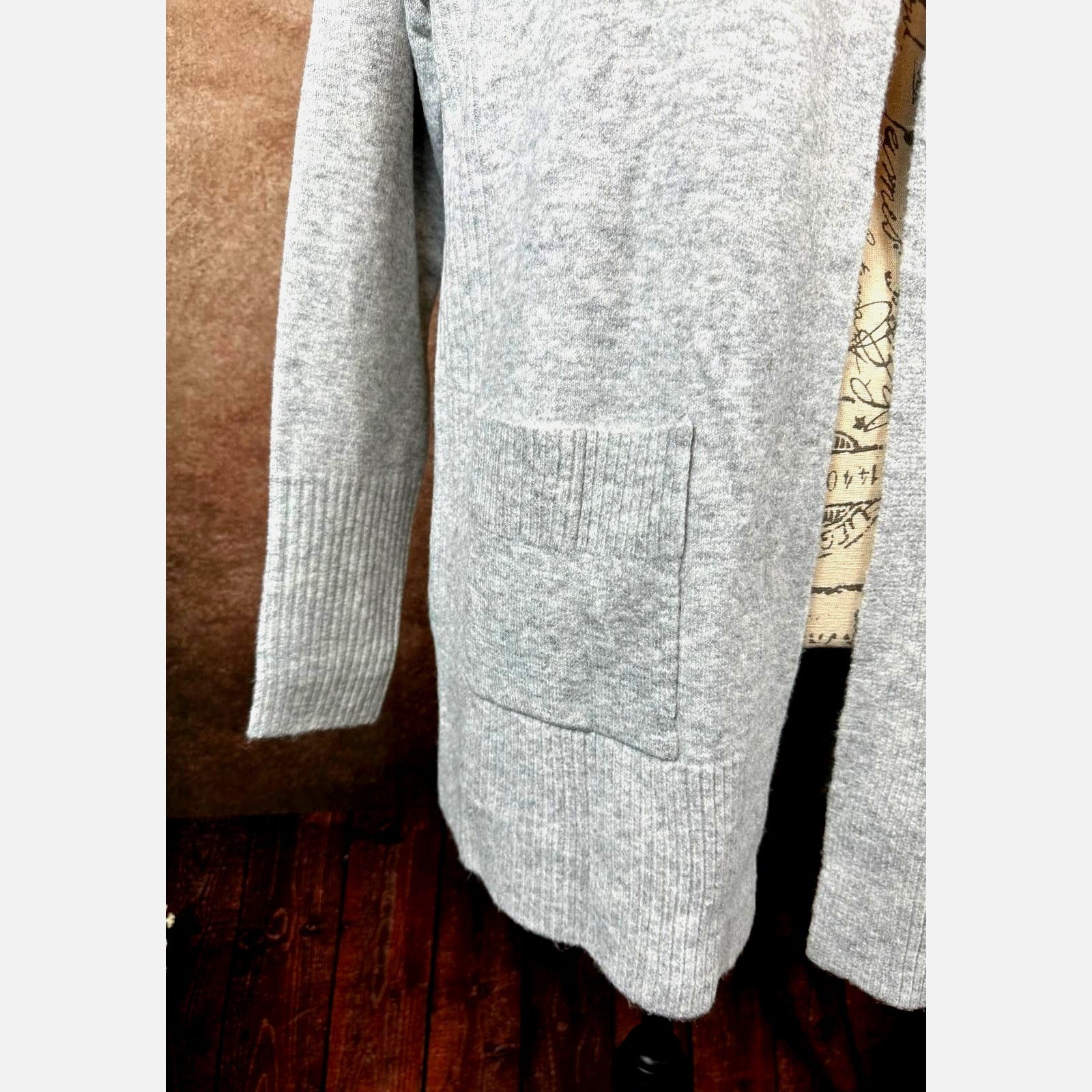Other Love Ellie Two Pocket Open Cardigan - Gray - size L Size L / US 10 / IT 46 - 8 Thumbnail