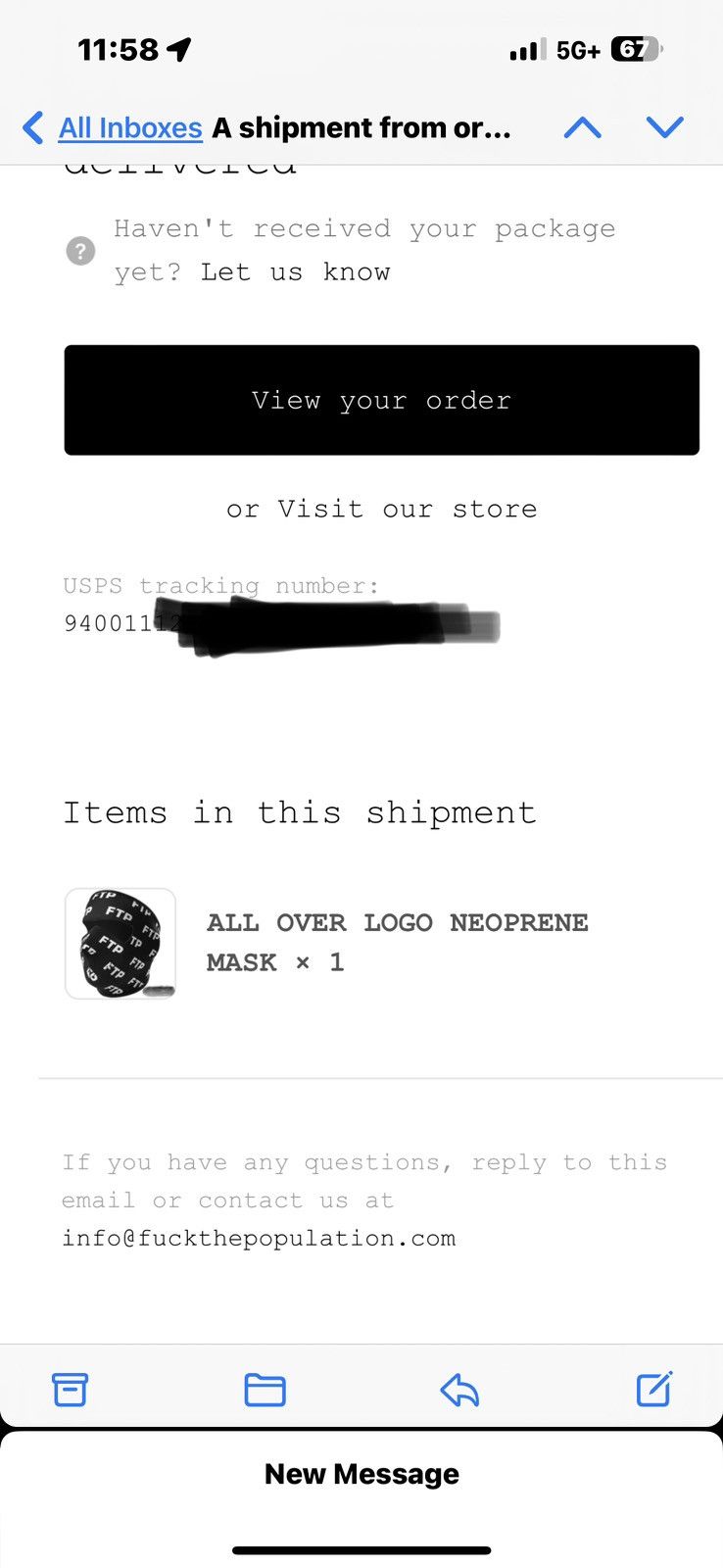 Fuck The Population brand new FTP mask Size ONE SIZE - 1 Thumbnail