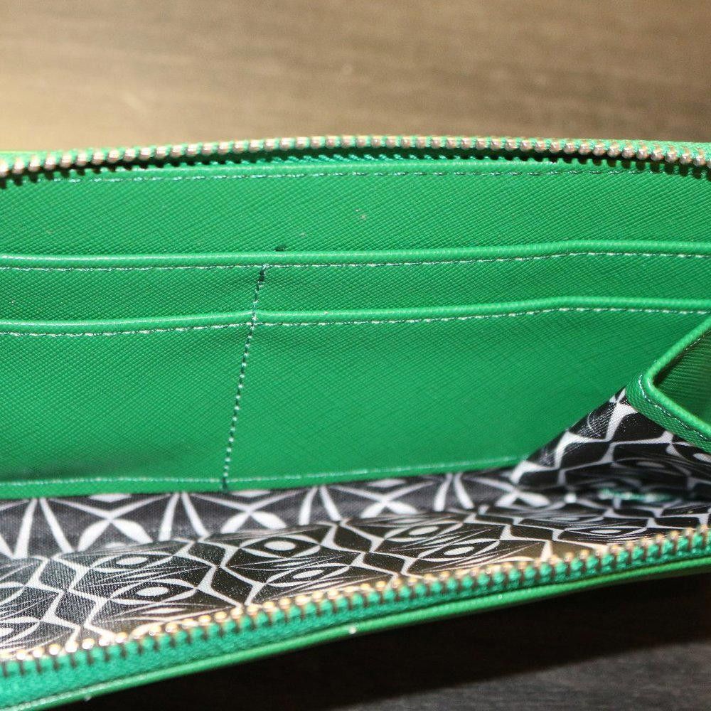 Other Tupperware Logo Consultant Award Wallet Green Zip Leather Size ONE SIZE - 4 Thumbnail