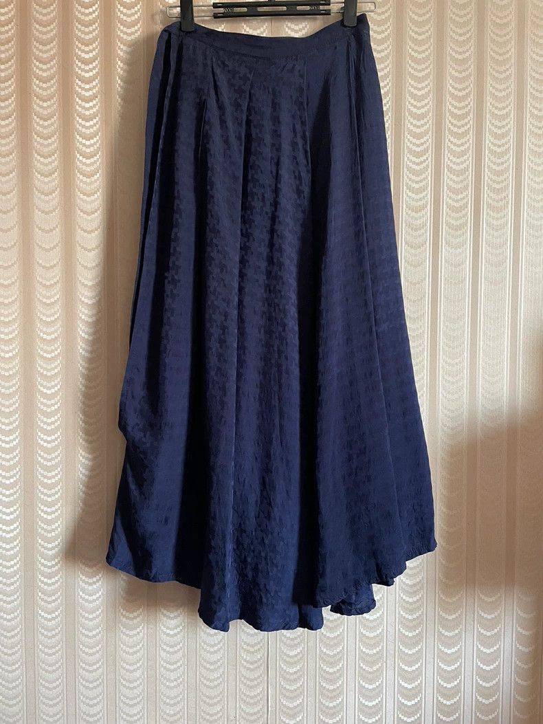 Comme des Garcons Comme des Garcons size M Houndstooth blue dress skirt plea Size 23" - 1 Thumbnail