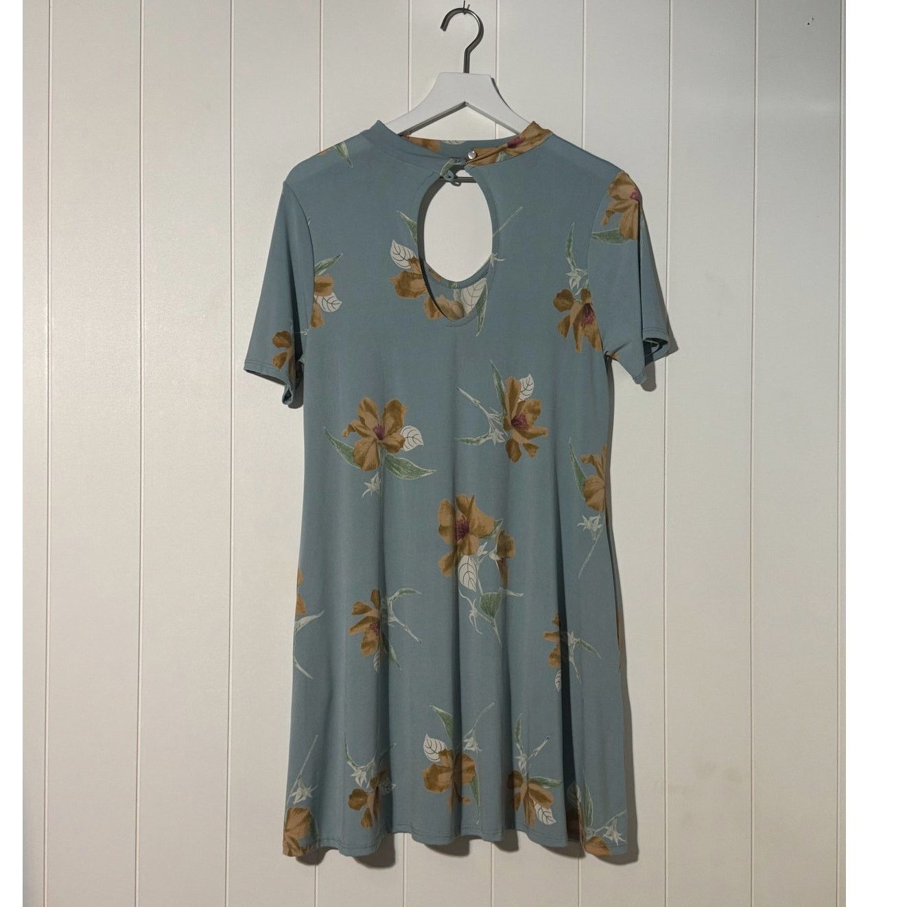 Other mts Mini Floral Blue Short Sleeve Dress Medium Size M / US 6-8 / IT 42-44 - 5 Thumbnail