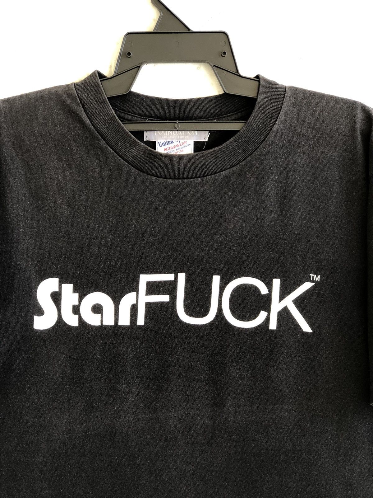 Vintage Vintage 90s StarFUCK Rare Wording Tee Size US L / EU 52-54 / 3 - 1 Thumbnail