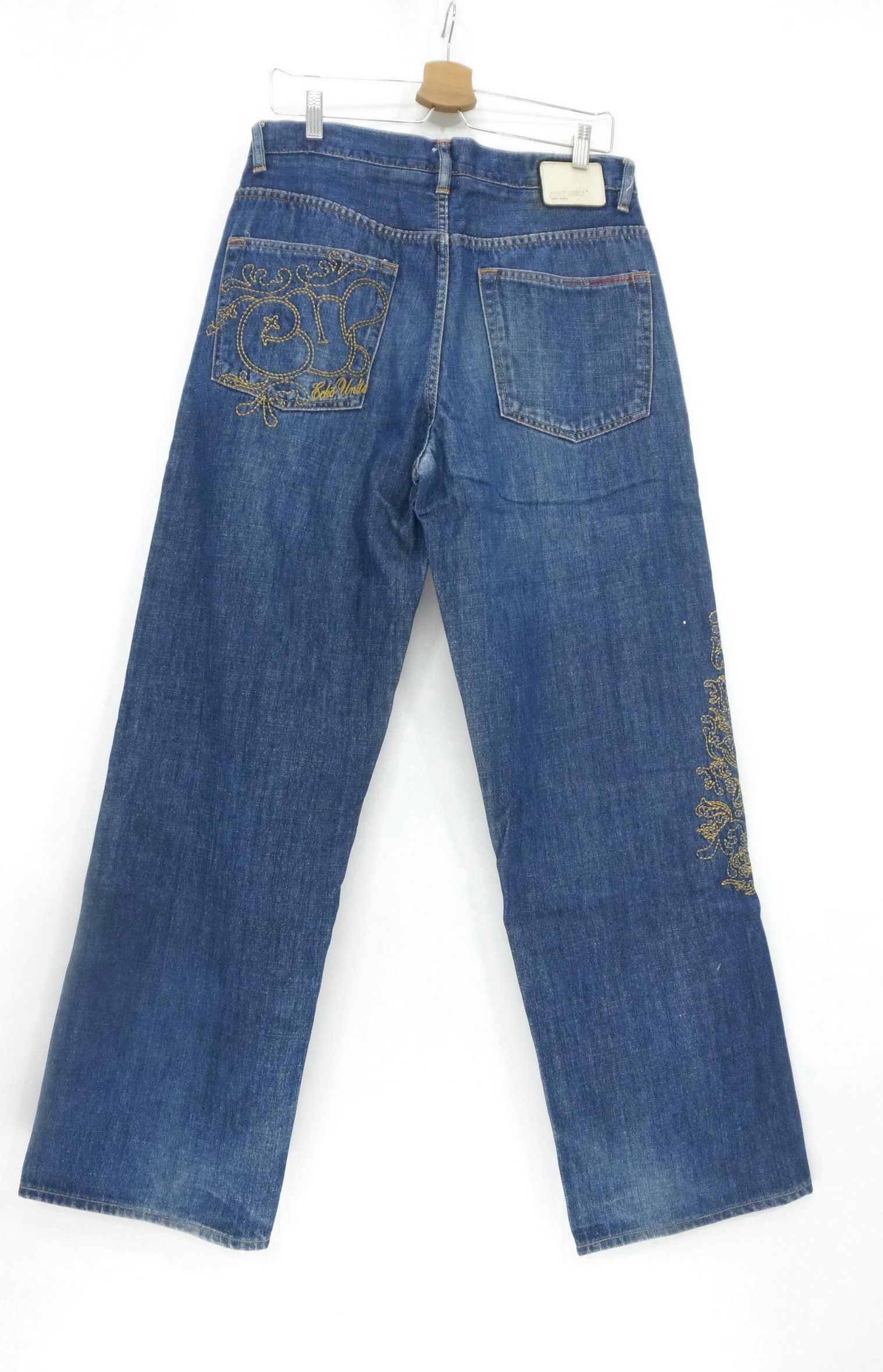 Ecko Unltd. ECKO Unlimited Classic Embroidered Vintage Baggy Jeans Size US 32 / EU 48 - 2 Thumbnail