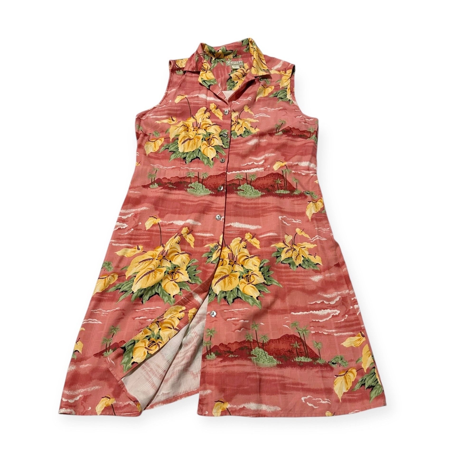 Tommy Bahama Tommy Bahama Silk Sleeveless Shirt Dress, Size 14, Hawaiian Size XL / US 12-14 / IT 48-50 - 9 Thumbnail