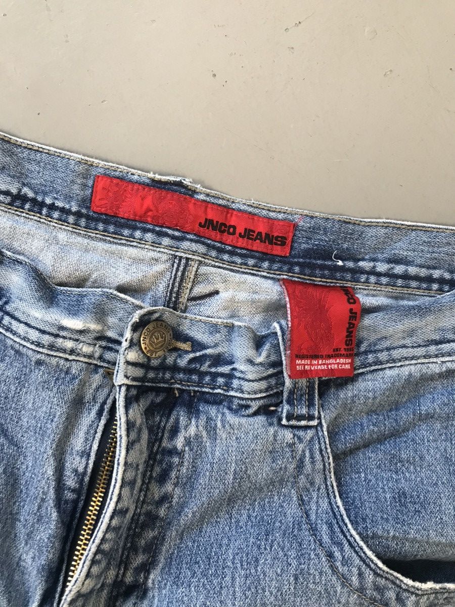 JNCO × Vintage Vintage Jnco devil wings 🪽 embroidered denim Size US 38 / EU 54 - 6 Thumbnail