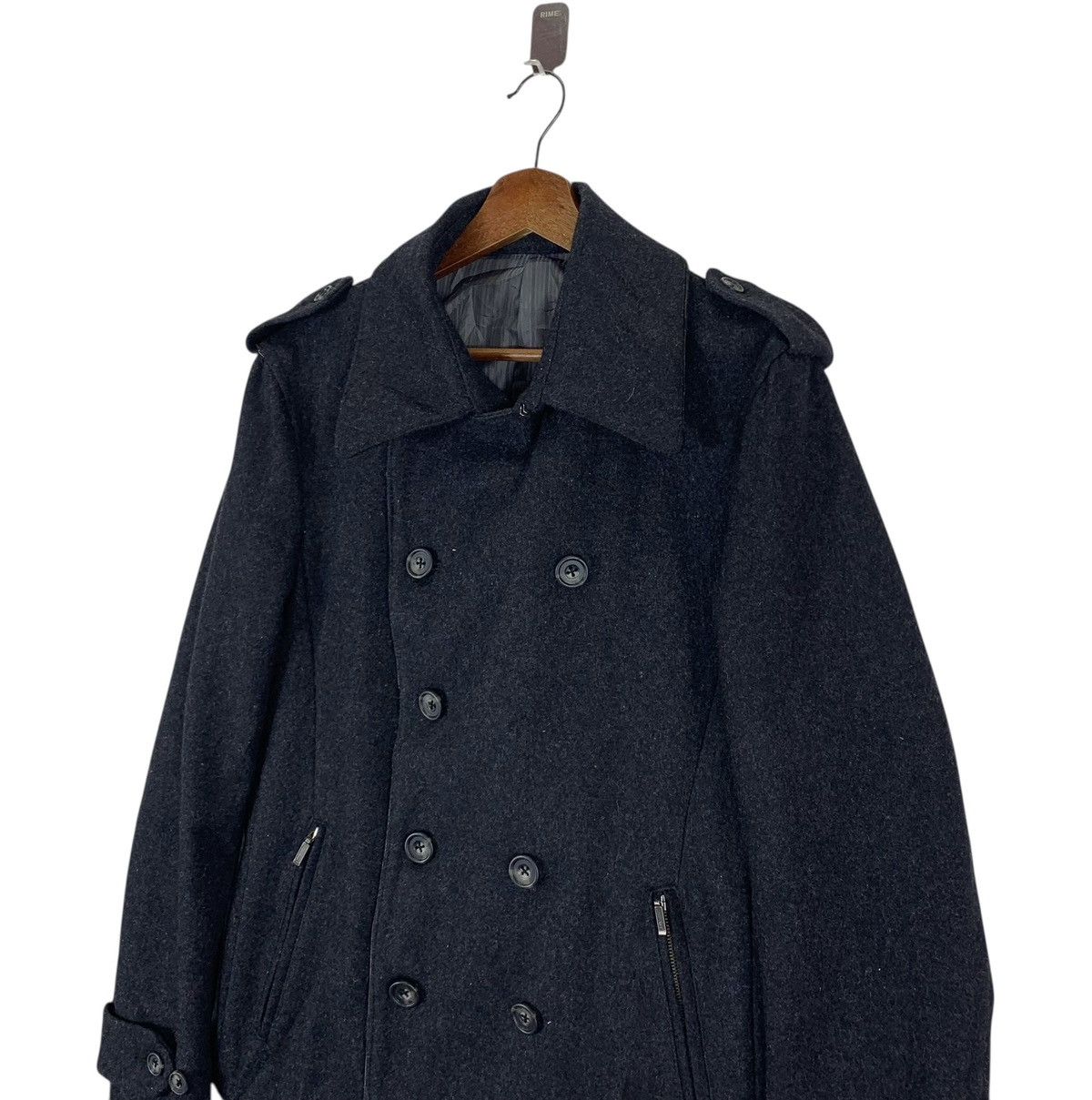 Tornado Mart Vintage Tornado Mart double-breasted wool peacoat Size L / US 10 / IT 46 - 3 Thumbnail