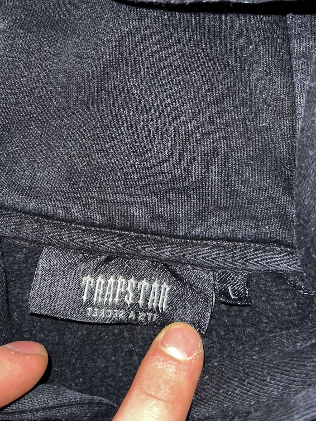 Trapstar London × Vintage TRAPSTAR BIG LOGO HOODIE RARE HYPE Y2K SWEATSHIRT CREWNECK Size US L / EU 52-54 / 3 - 5 Thumbnail