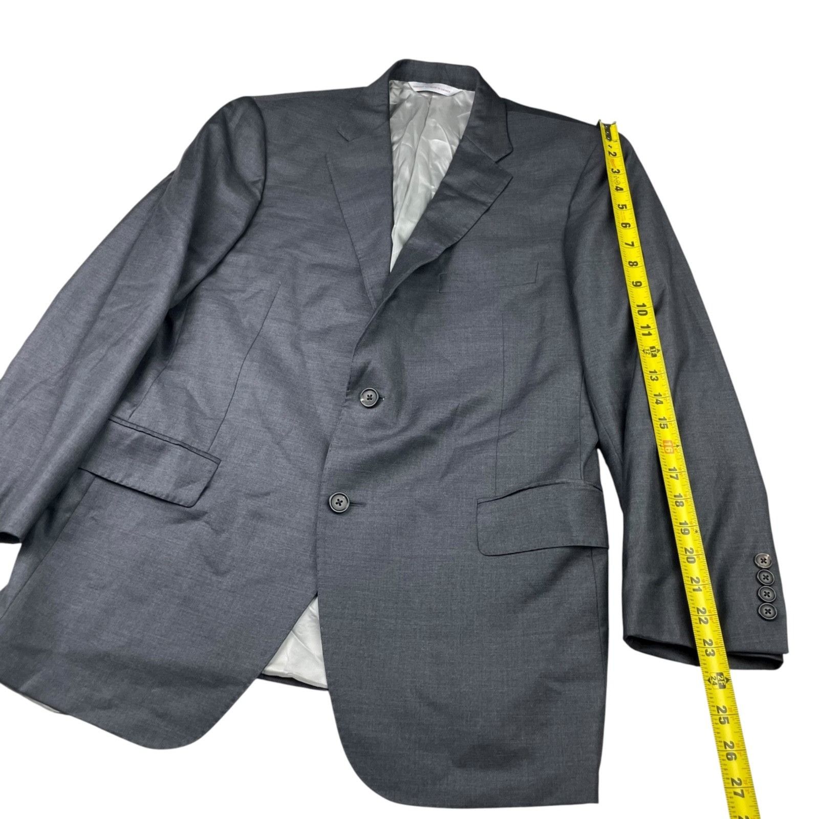 Samuelsohn Samuelsohn Men’s Bennet 100% Wool 2-Button Suit Gray • 42R | Size 42R - 13 Thumbnail