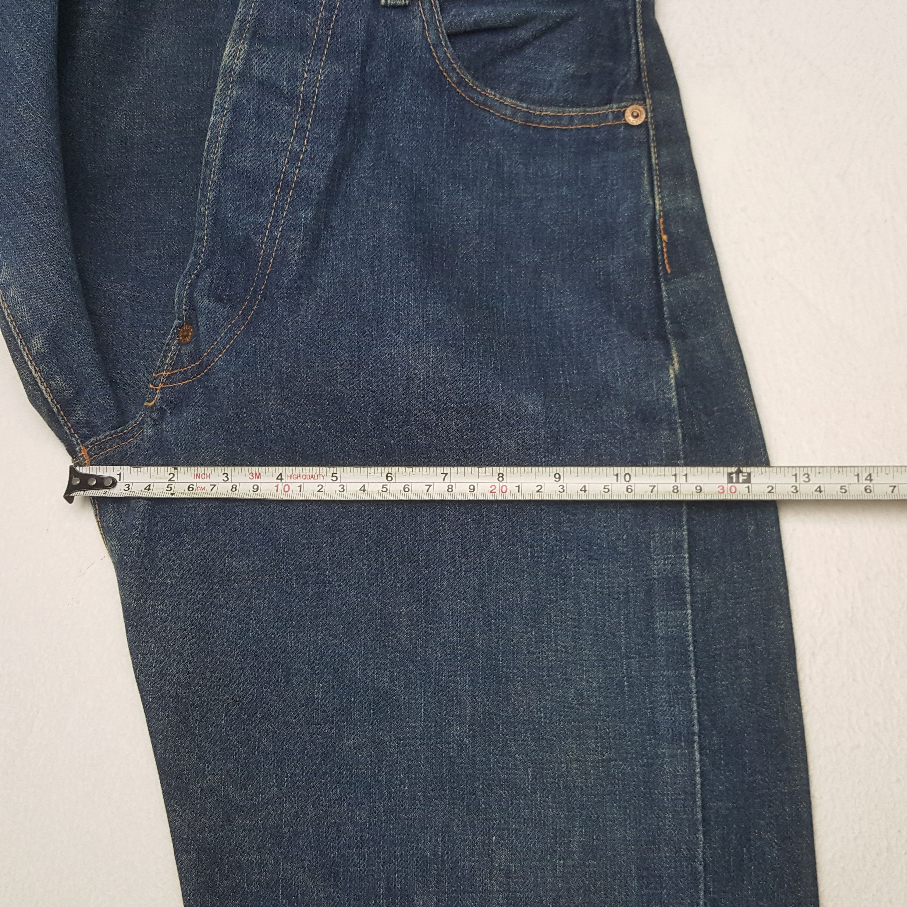 Japanese Brand Vintage Evis Japanese Daicock Custom Art Denim Jeans C280N32 Size US 28 / EU 44 - 12 Thumbnail