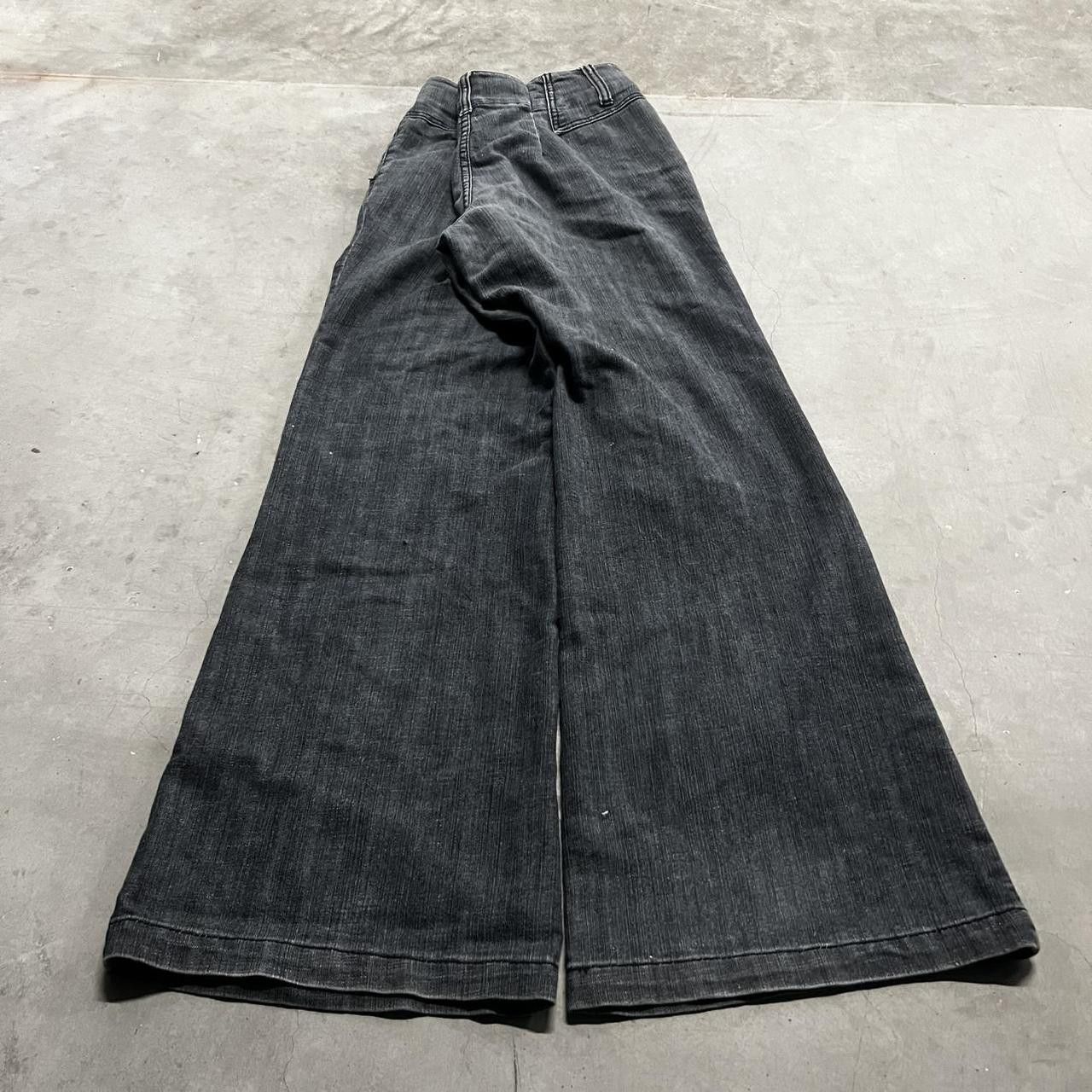 Japanese Brand × Vintage Vintage Y2K/2000s Baggy WideLeg Dark Wash Denim Jeans! Size US 34 / EU 50 - 6 Thumbnail