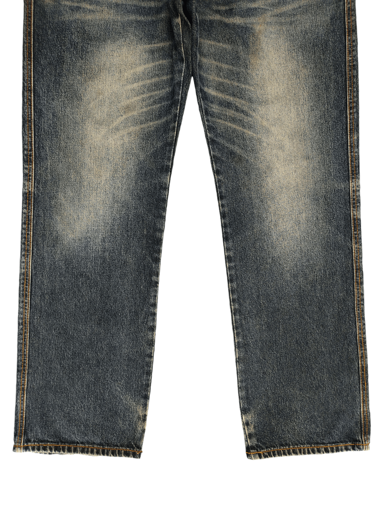 Comme des Garcons × Undercover Amore Puro Double Waist Clawmark Faded Jeans Undercover Ppfm Size US 35 - 5 Thumbnail