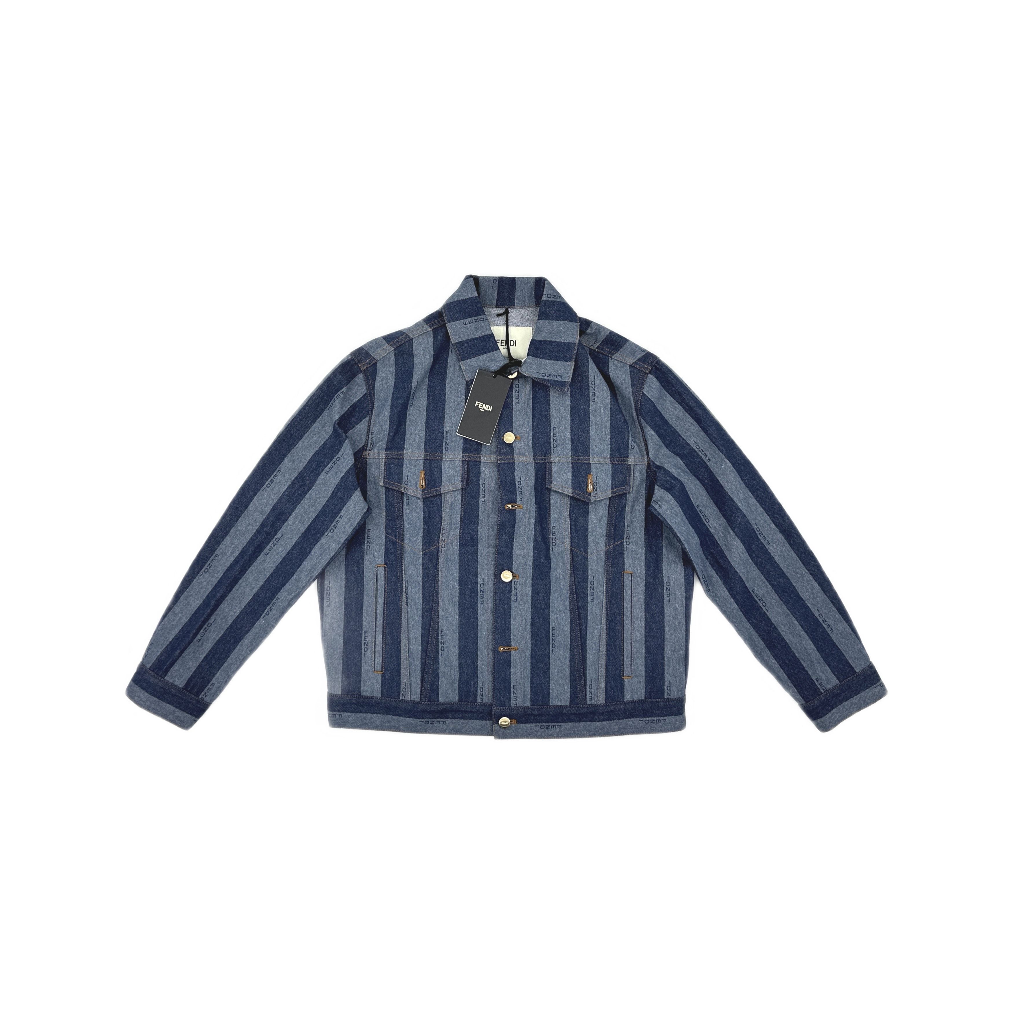 Fendi Fendi Striped Denim Jacket Size 38 Size XS / US 0-2 / IT 36-38 - 1 Thumbnail
