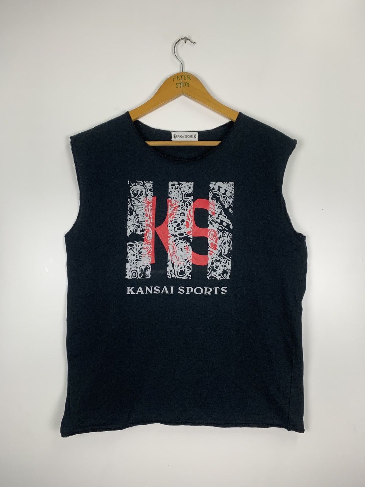 Designer Vintage Kansai Yamamoto Sleeveless Size US M / EU 48-50 / 2 - 2 Thumbnail